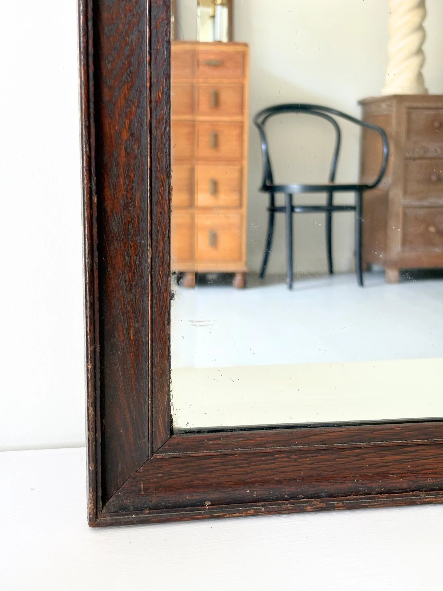 Tall Antique Mirror - Bureau Bruton