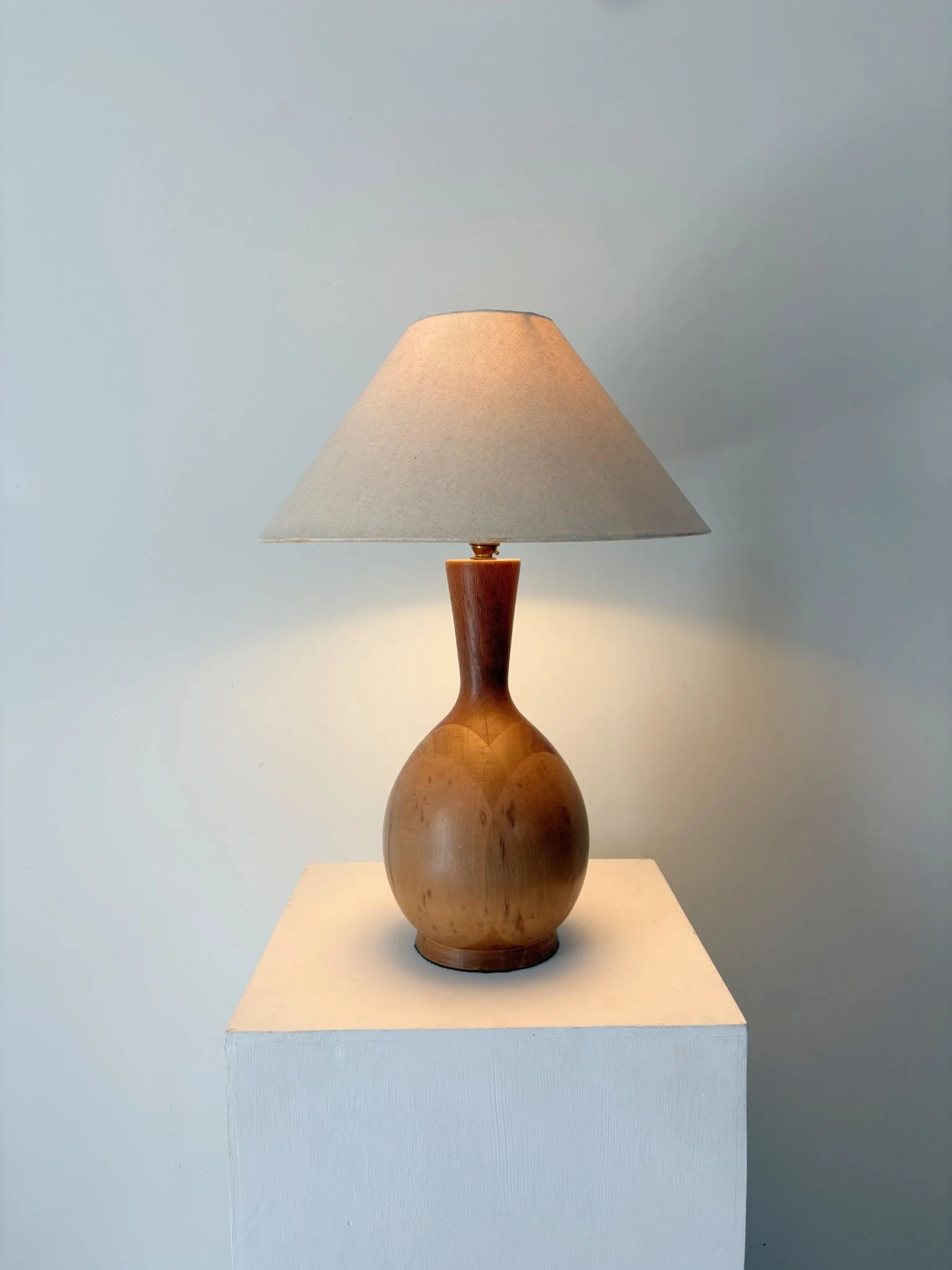 Rewired Mid Century Inlaid Table Lamp - Bureau Bruton