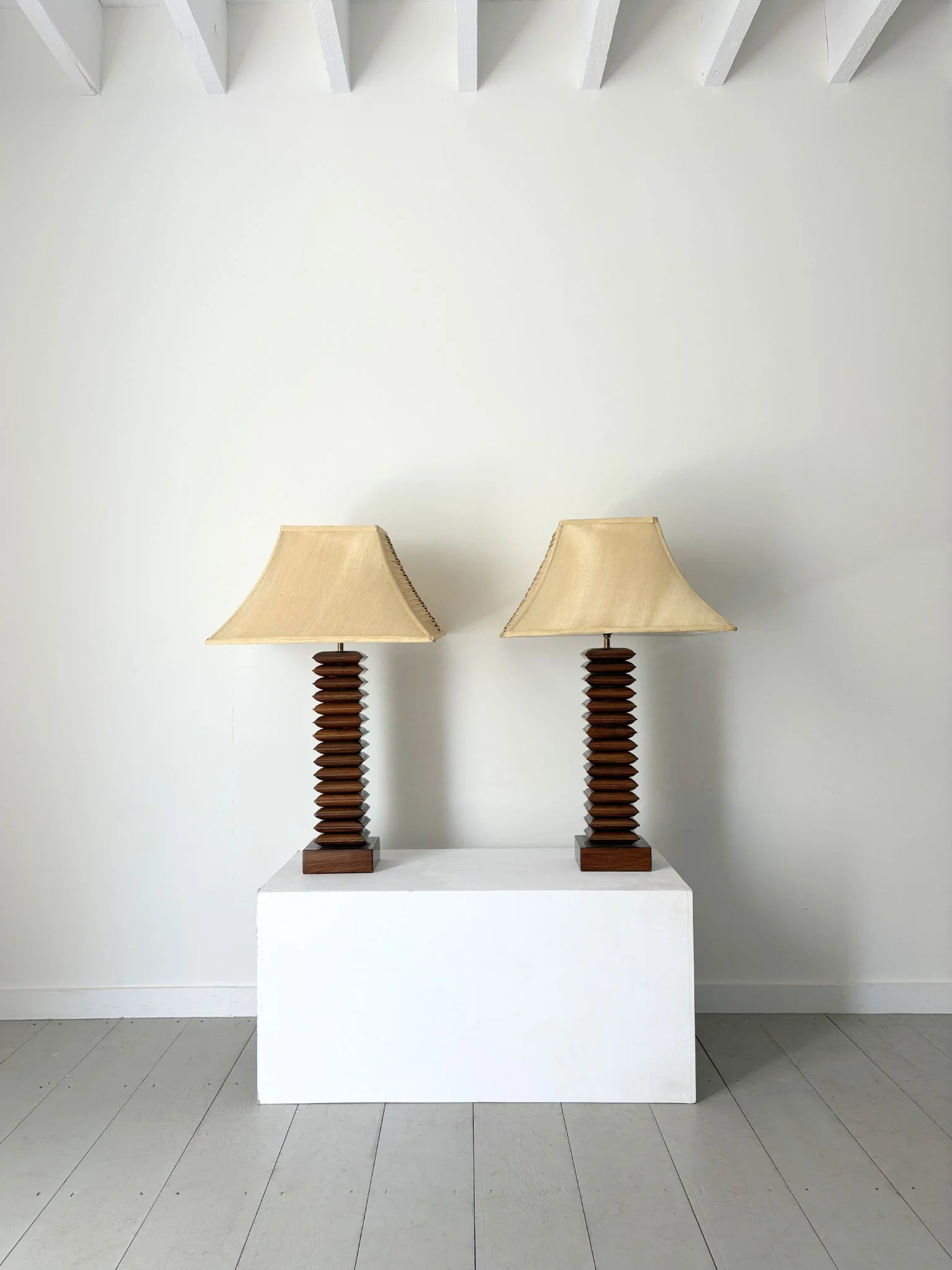 20th Century Pagoda Design Table Lamps - Bureau Bruton Antiques and Vintage Sourcing and Shop