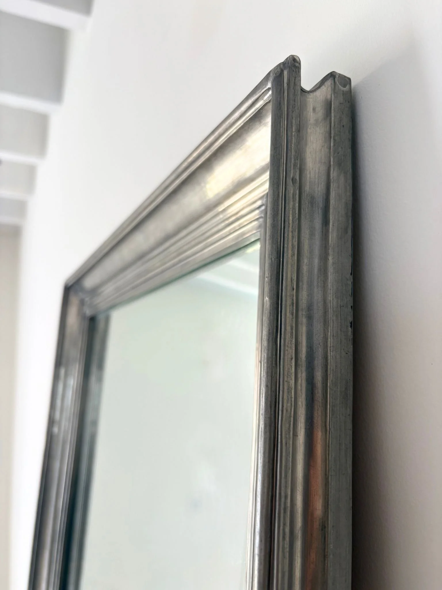 Wrapped Metal Repoussé Wall Mirror - Bureau Bruton Antiques and Vintage