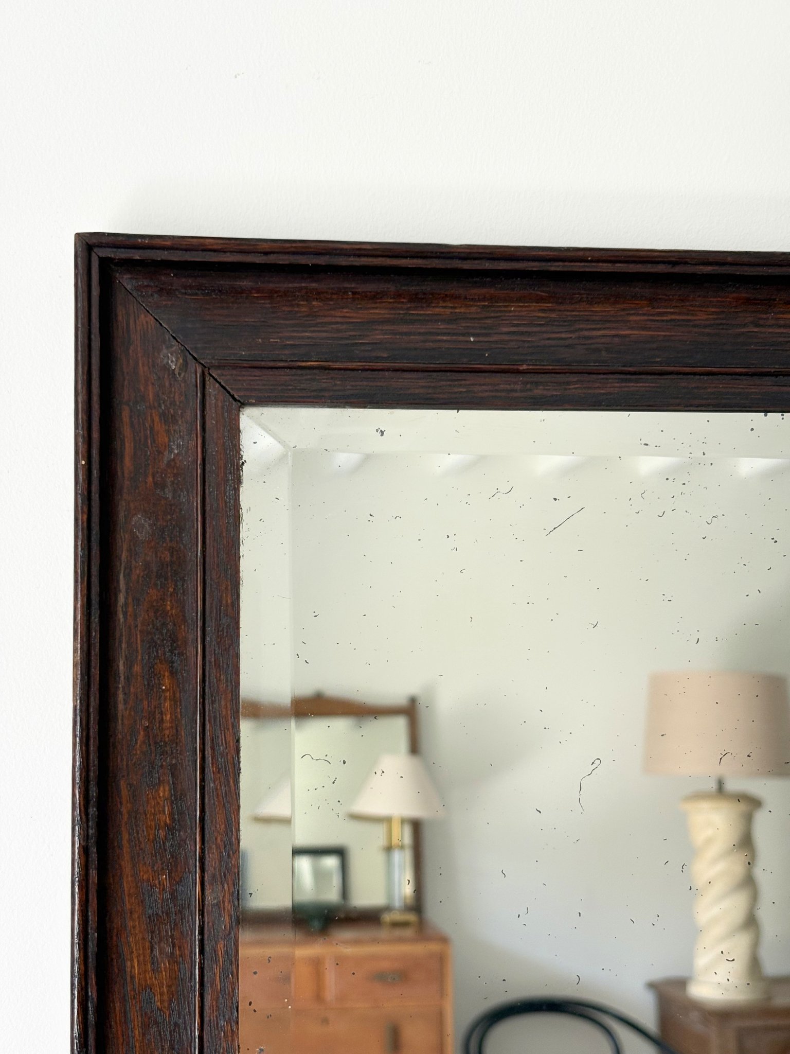 Tall Antique Mirror - Bureau Bruton