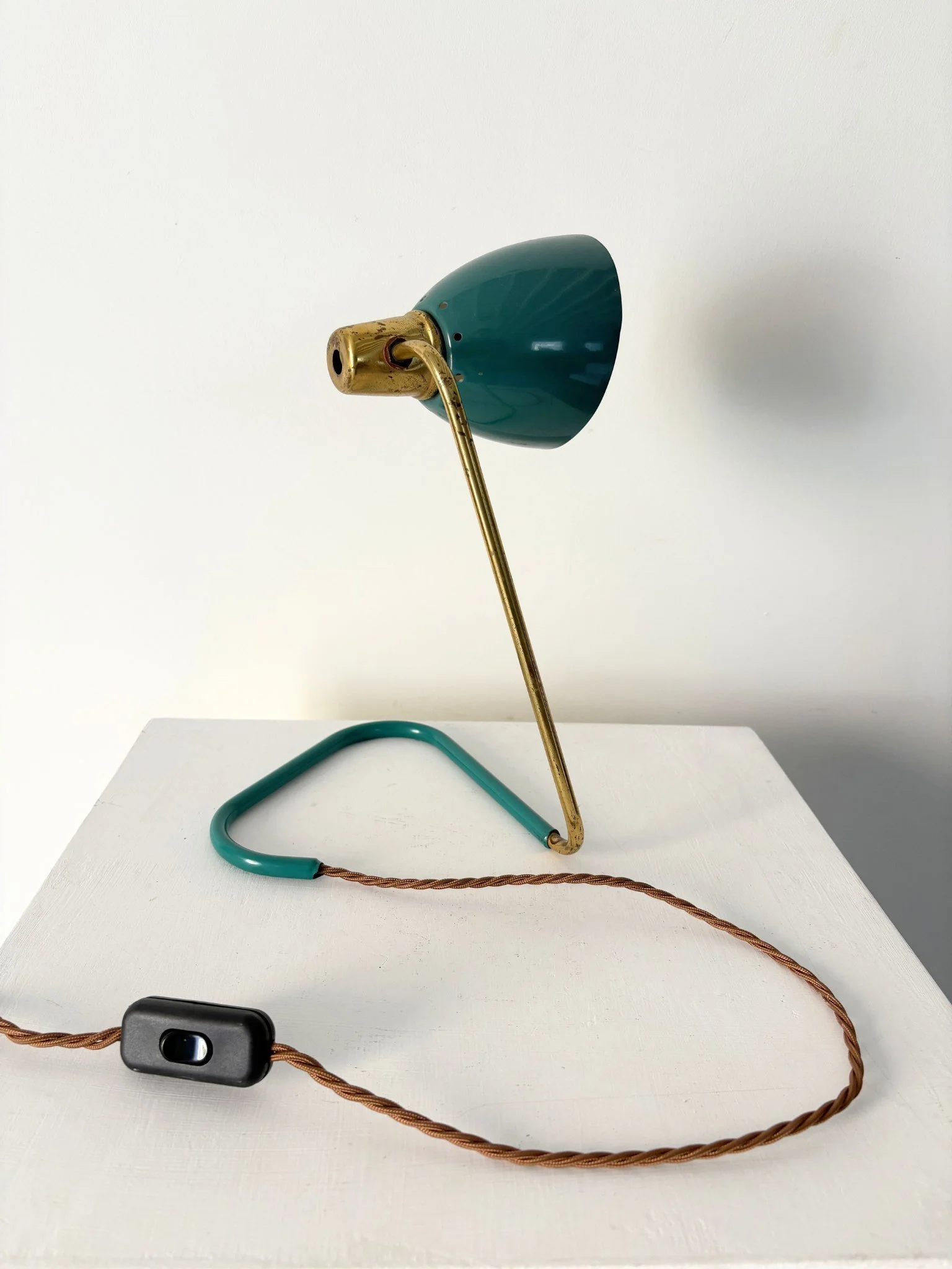 Green Vintage Desk Lamp Designed by Robert Caillat, France c.1950 - Bureau Bruton