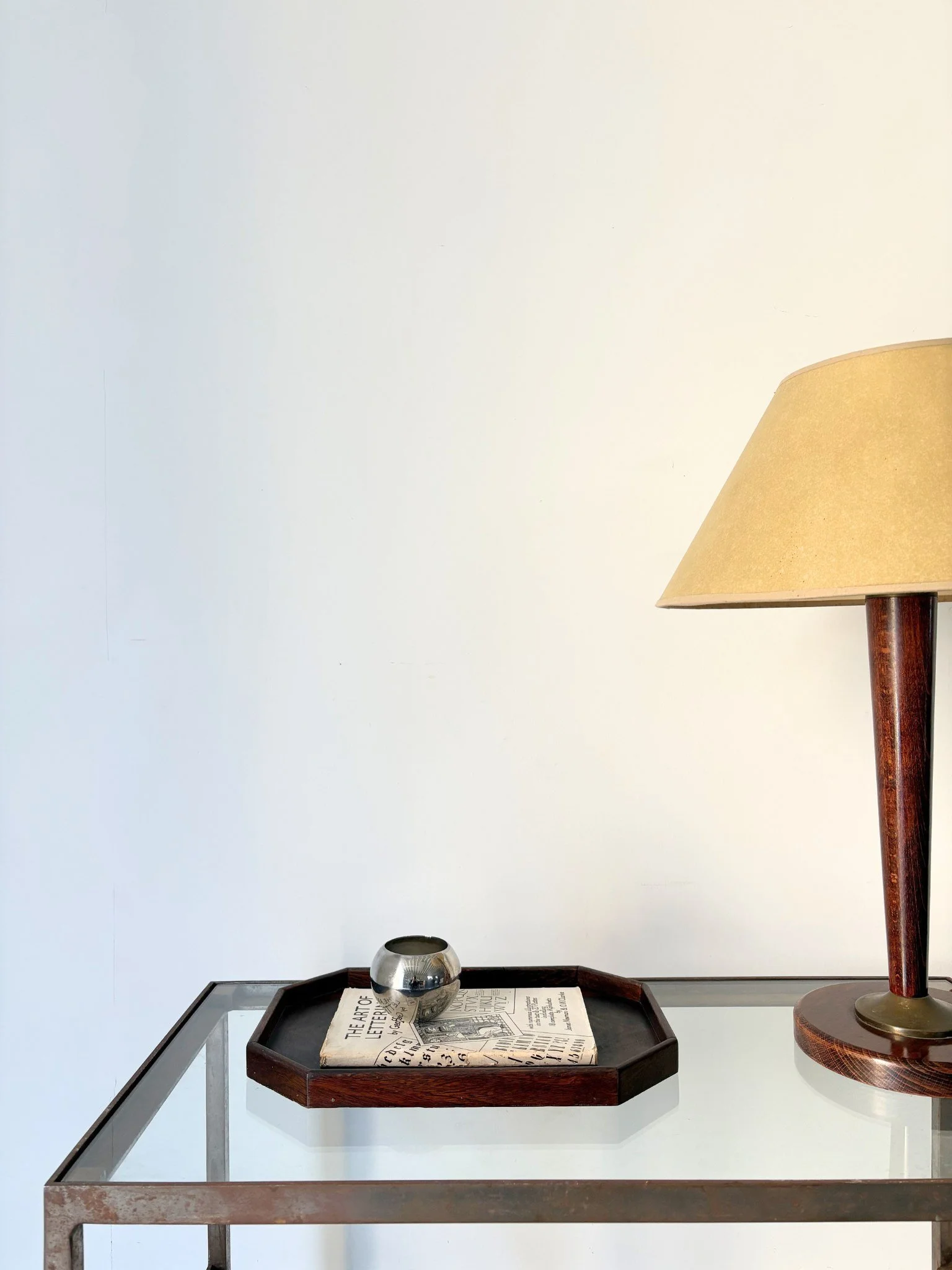 Octagonal Antique Art Deco Small Serving Tray - Bureau Bruton