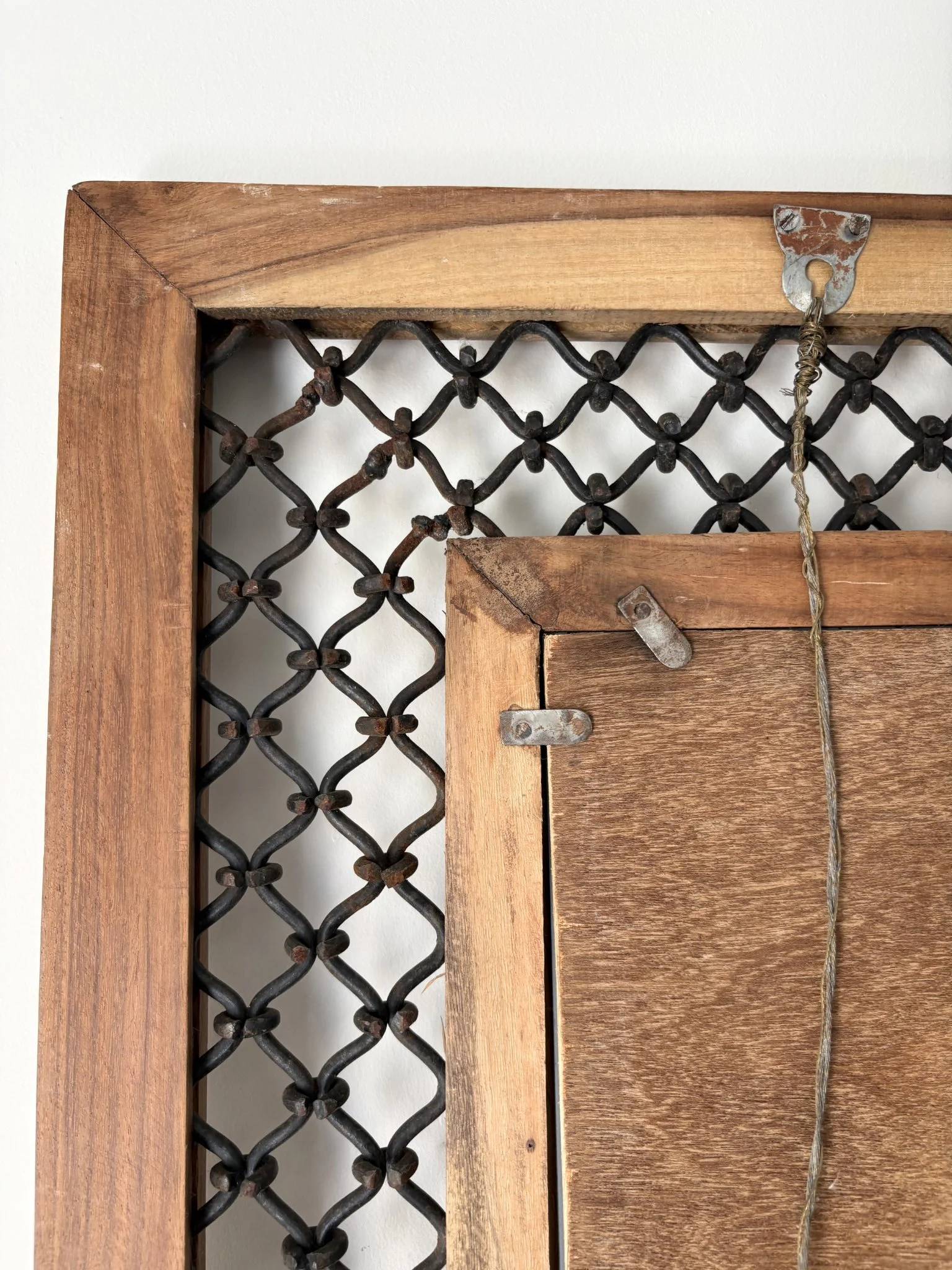 Iron Lattice Mirror - Rear Detail