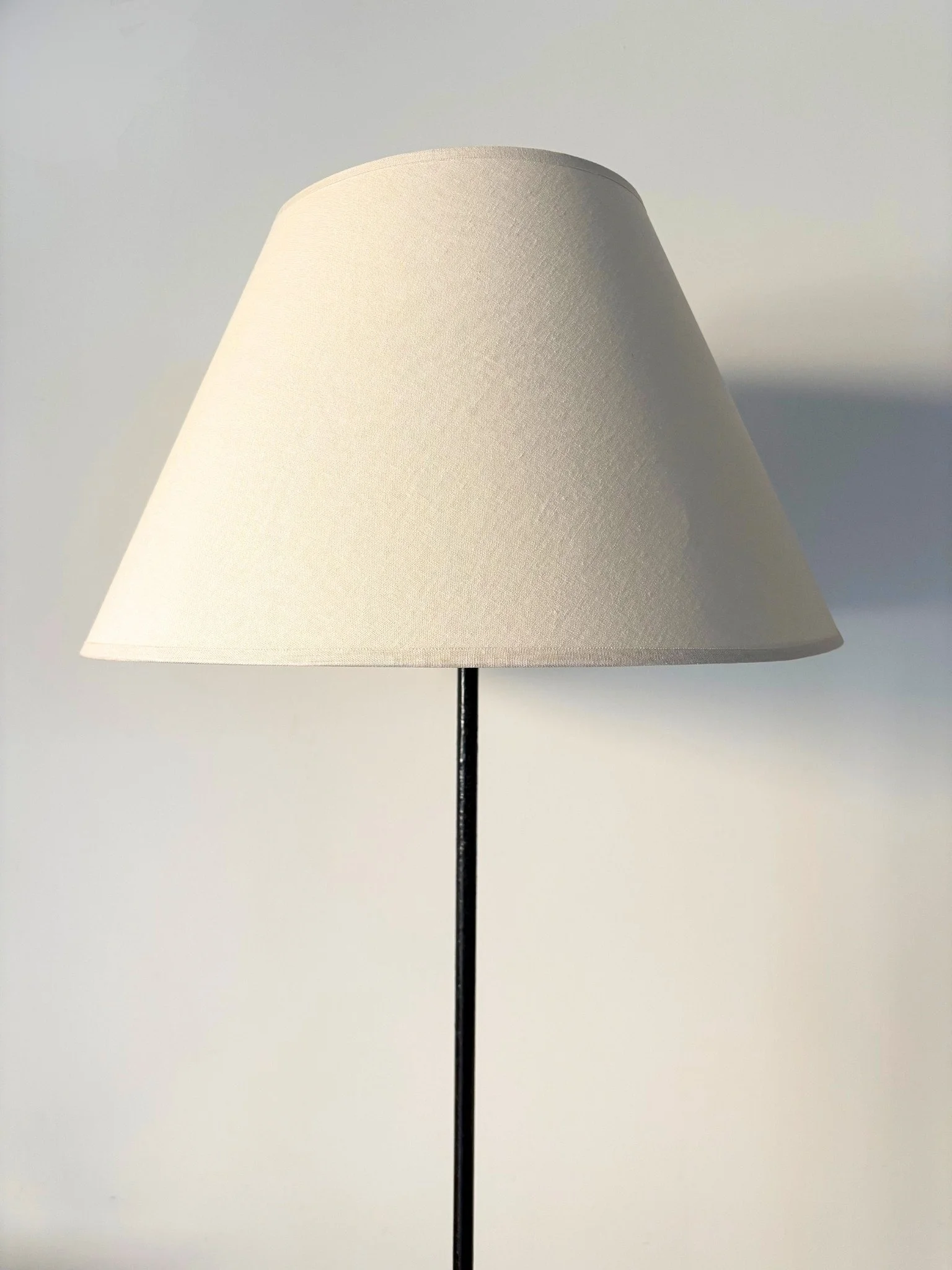 Vintage French Black Metal Floor Lamp - Bureau Bruton Antiques and Design