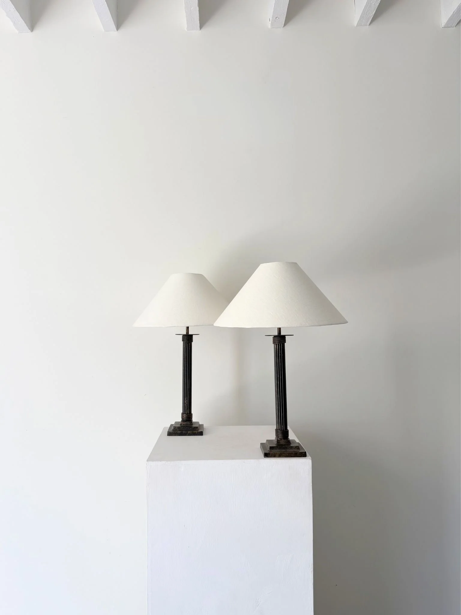 Reeded Column Lamps