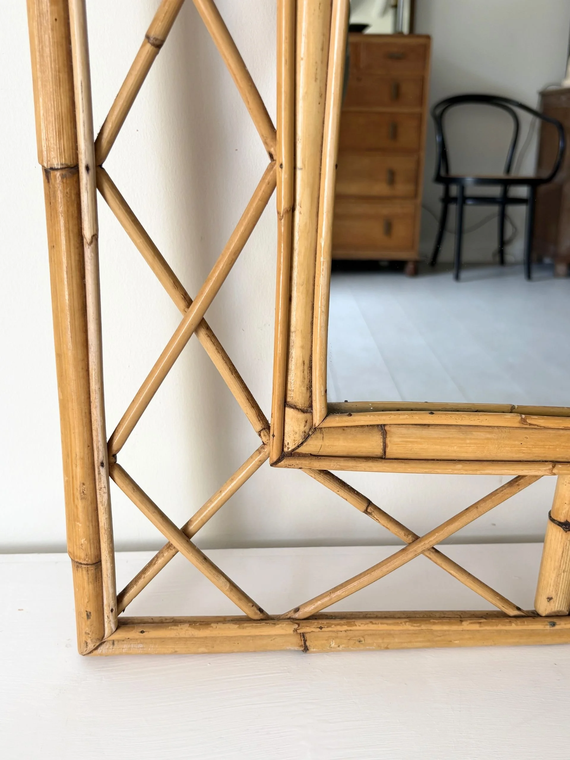 Bamboo Lattice Mirror detail - Bureau Bruton