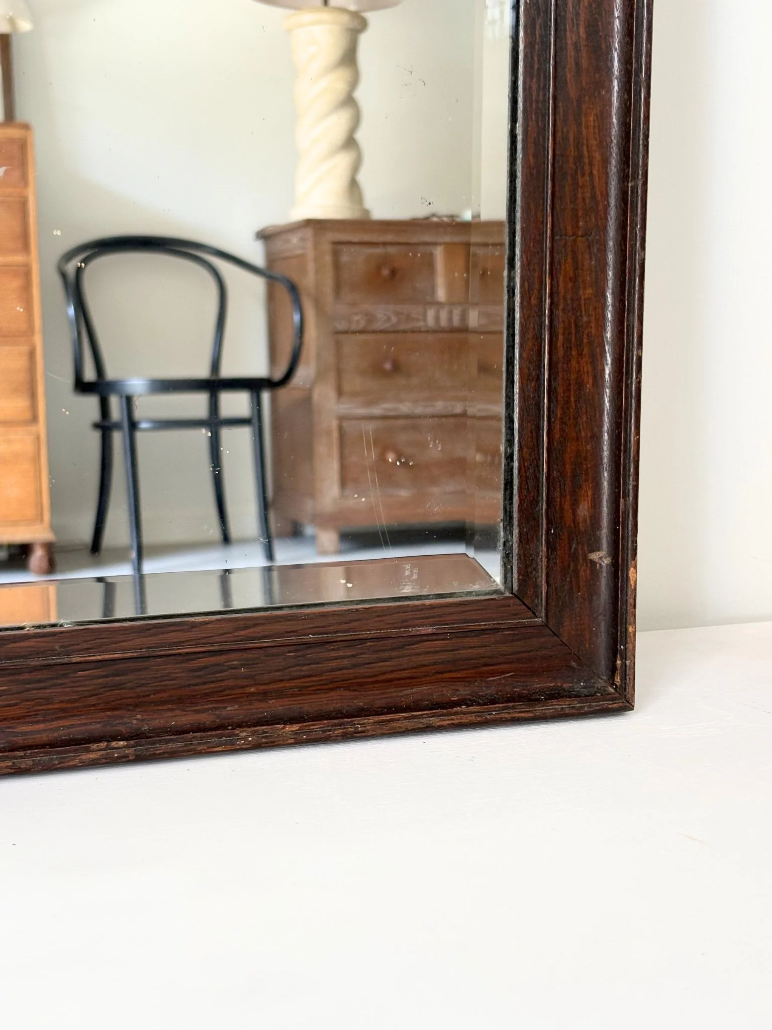 Tall Antique Mirror - Bureau Bruton