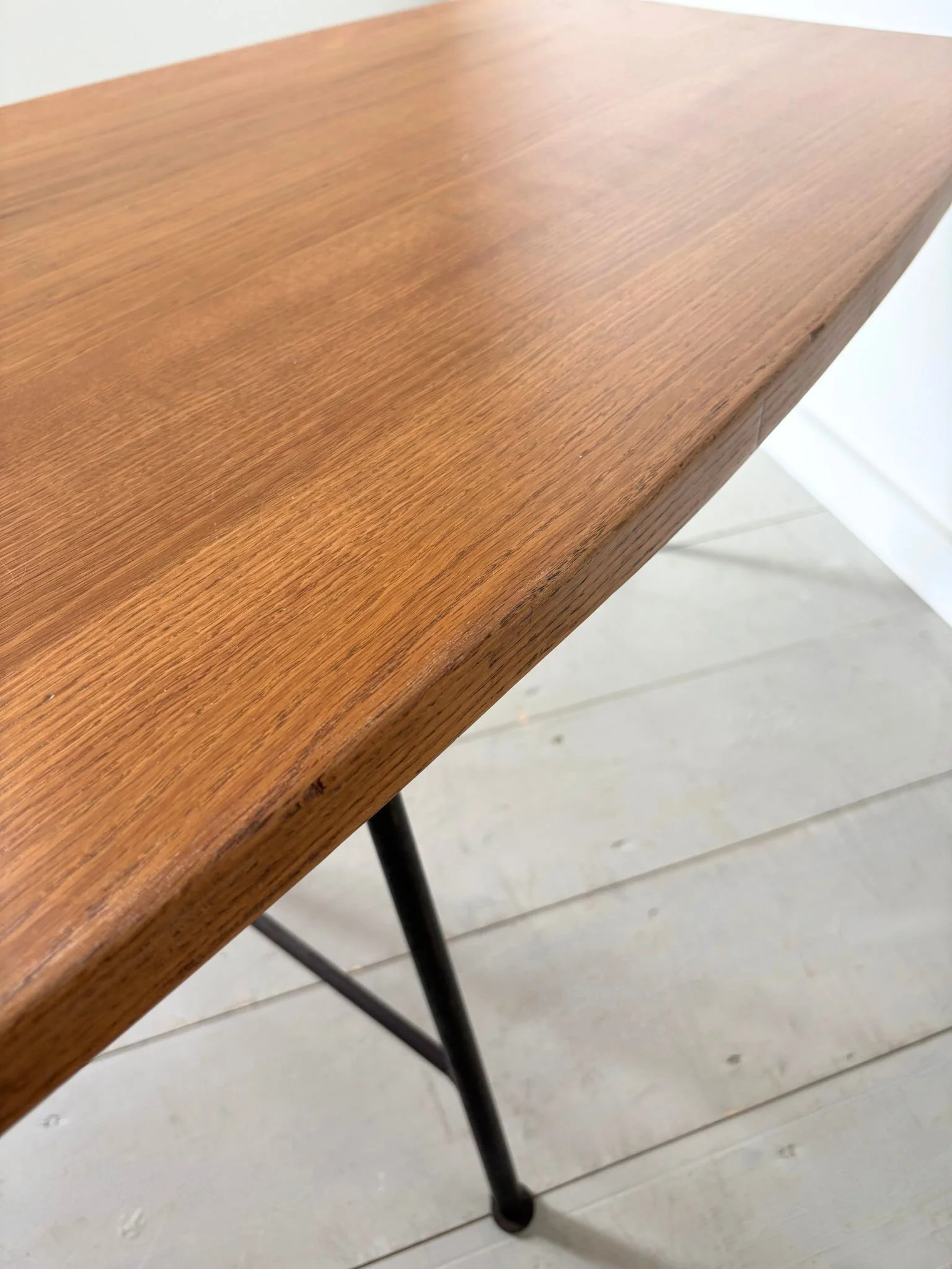 Oak and Iron Coffee Table