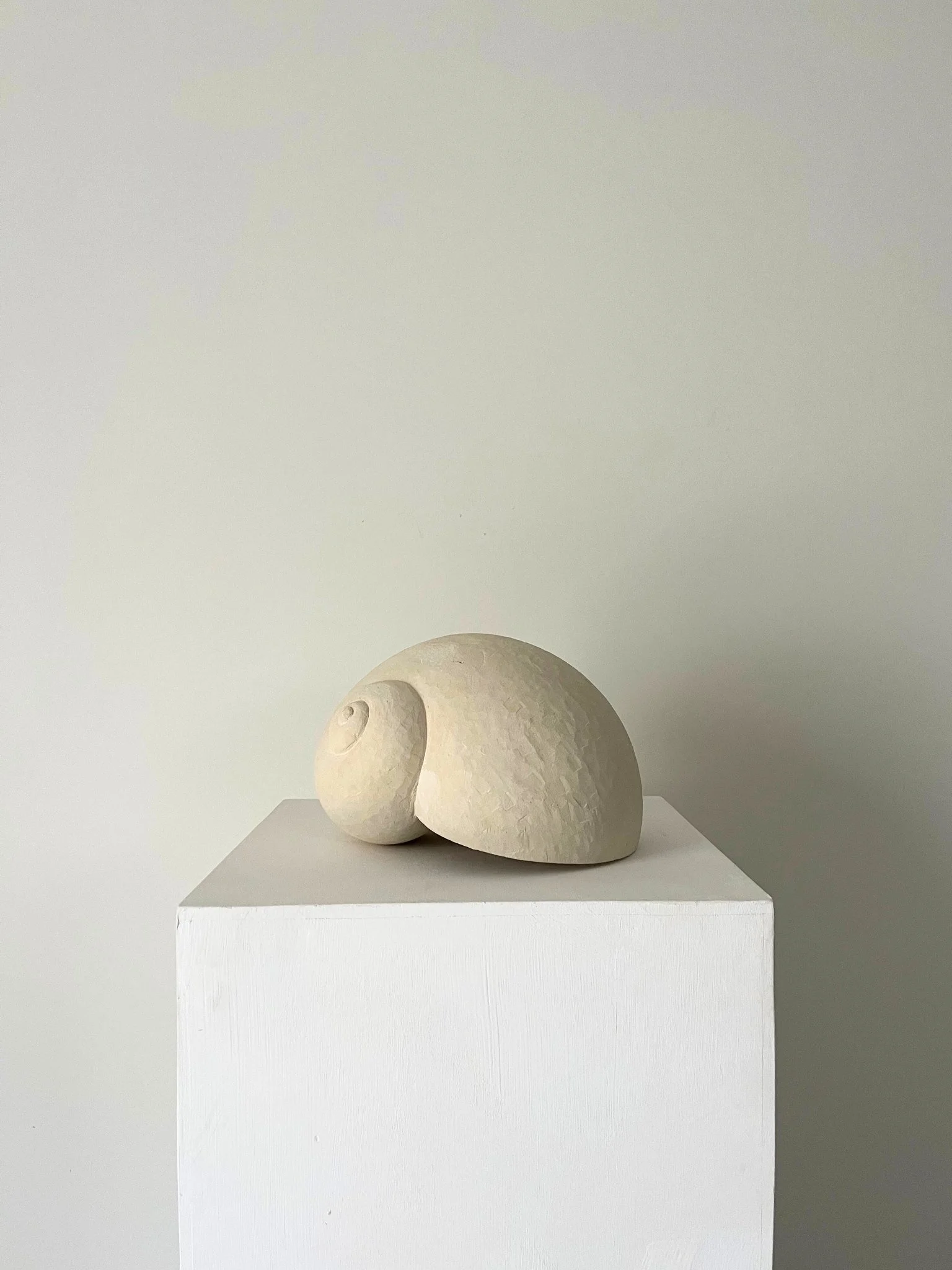 Carved Limestone Shell Sculpture — Bureau Bruton Antiques & Vintage