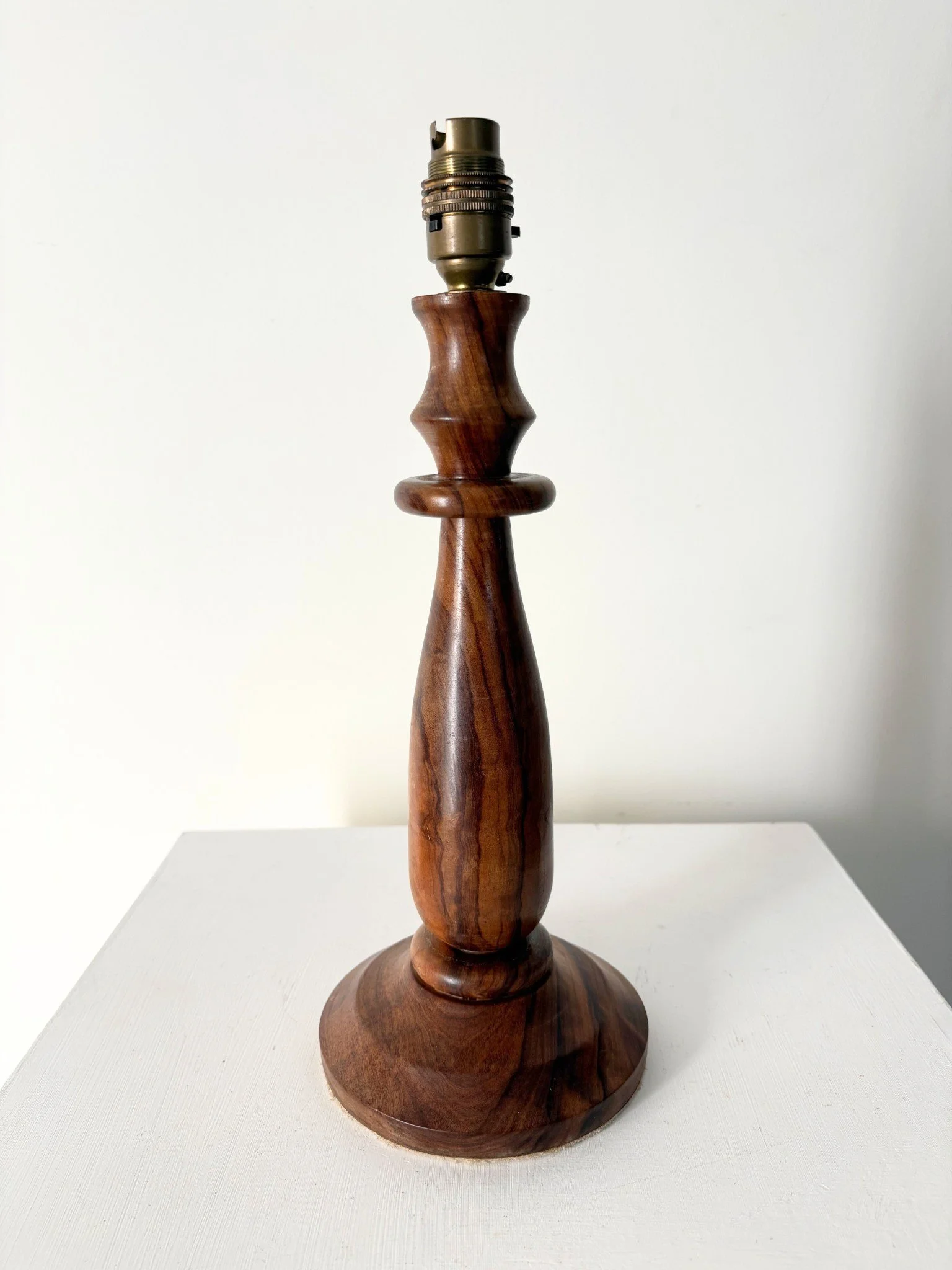 Turned Wood Lamp