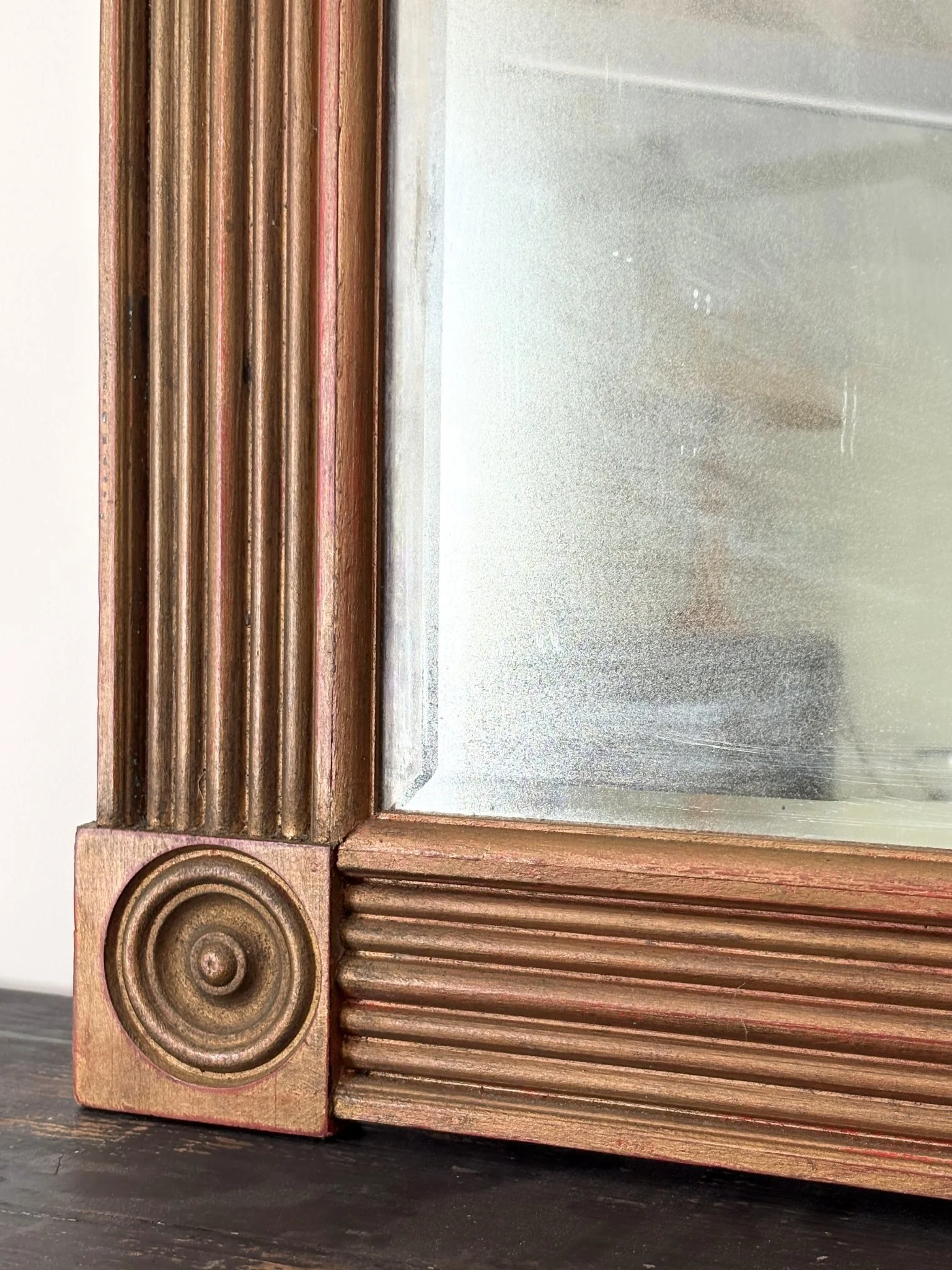 Neo Classical Gilt Wall Mirror detail - Bureau Bruton