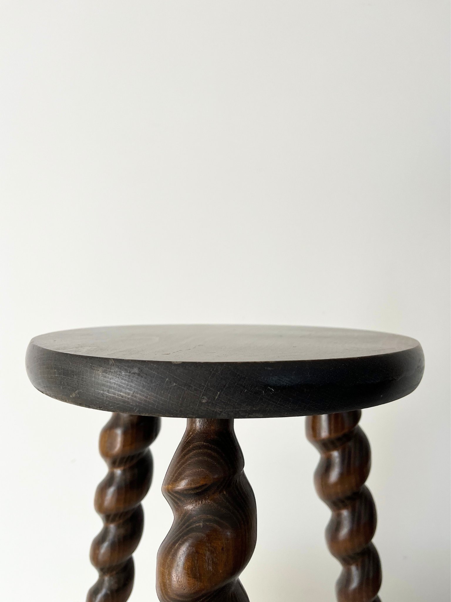 Charles Dudouyt style 20th Century screw leg side table stool - Bureau Bruton
