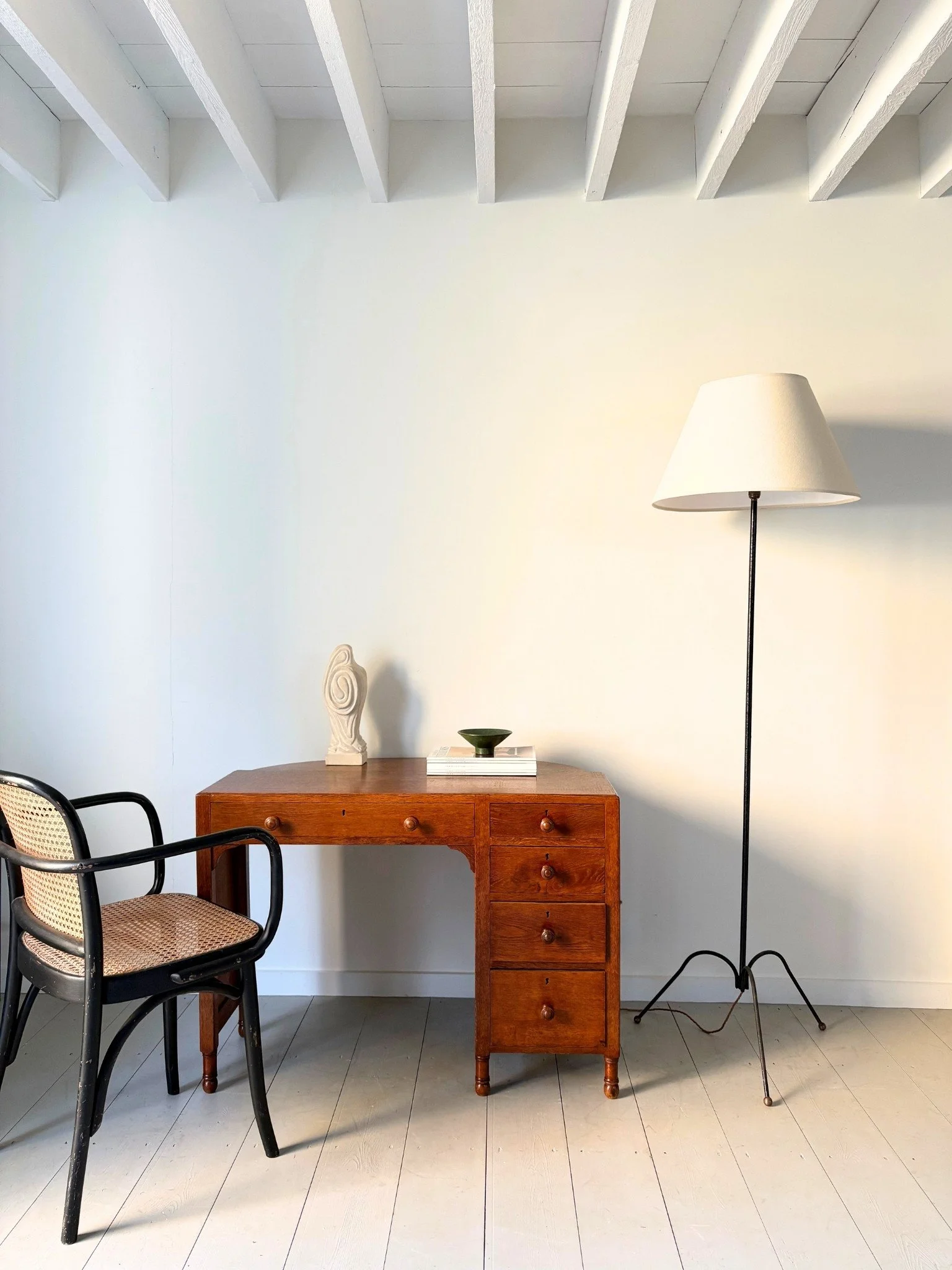 French Metal Floor Lamp In The Manner Of Jacques Adnet - Bureau Bruton