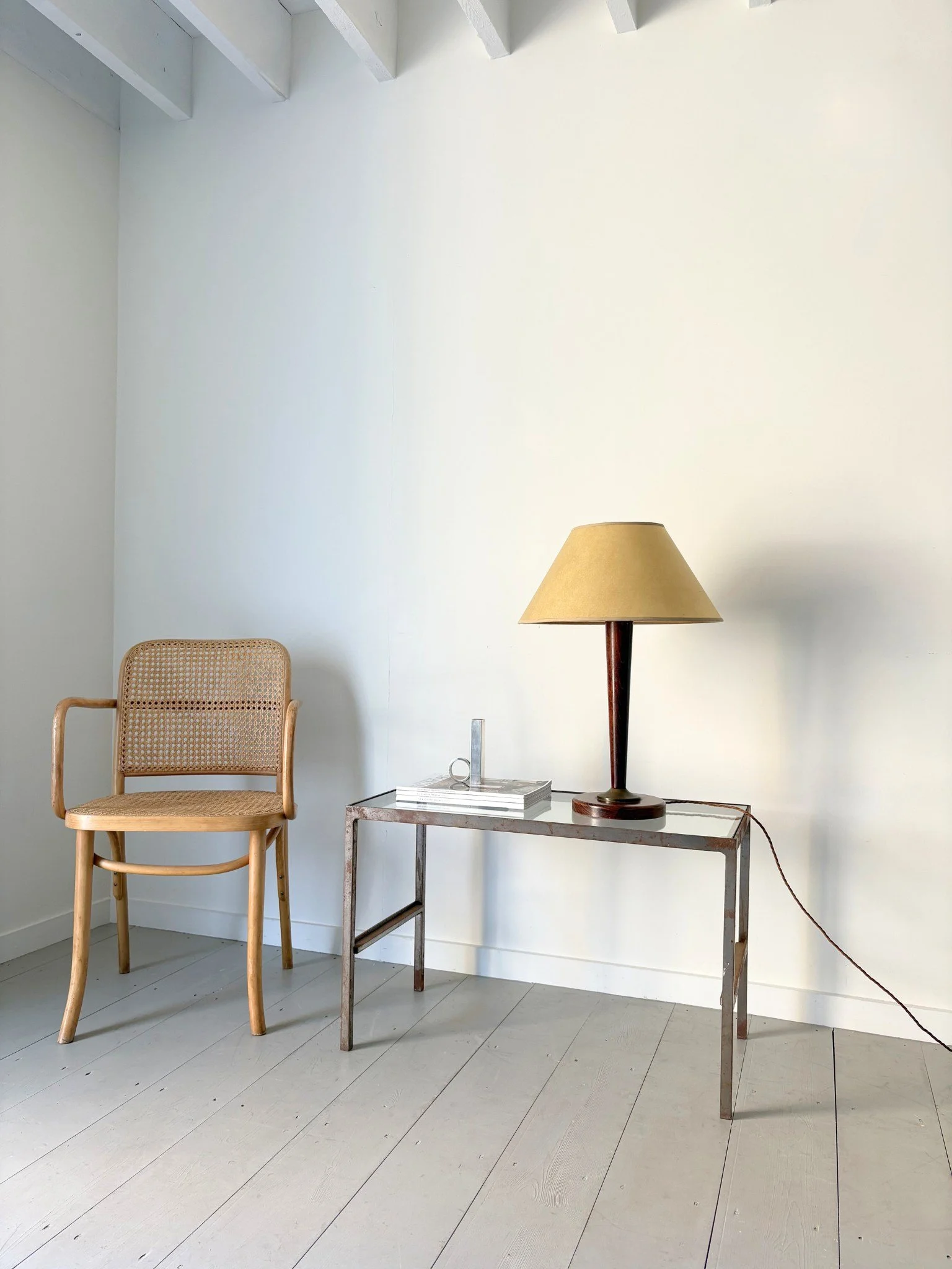 Vintage French Art Deco Table Lamp, Rewired and PAT tested - Bureau Bruton Antique and Vintage Lighting