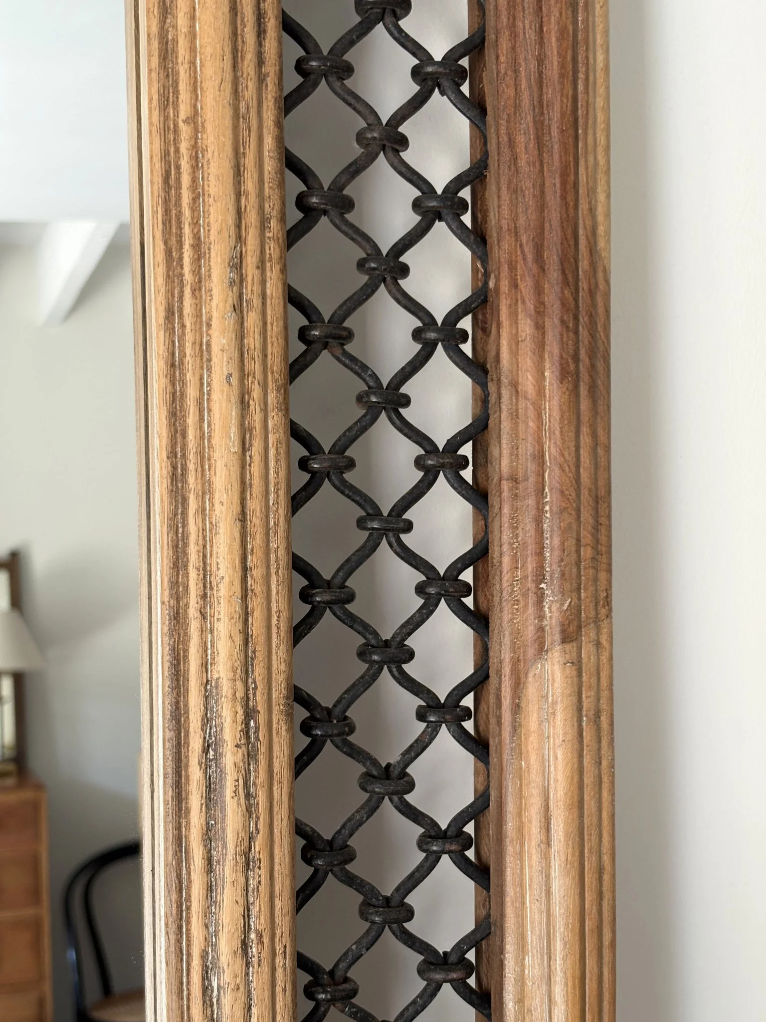 Iron Lattice Panel Wall Mirror - Bureau Bruton