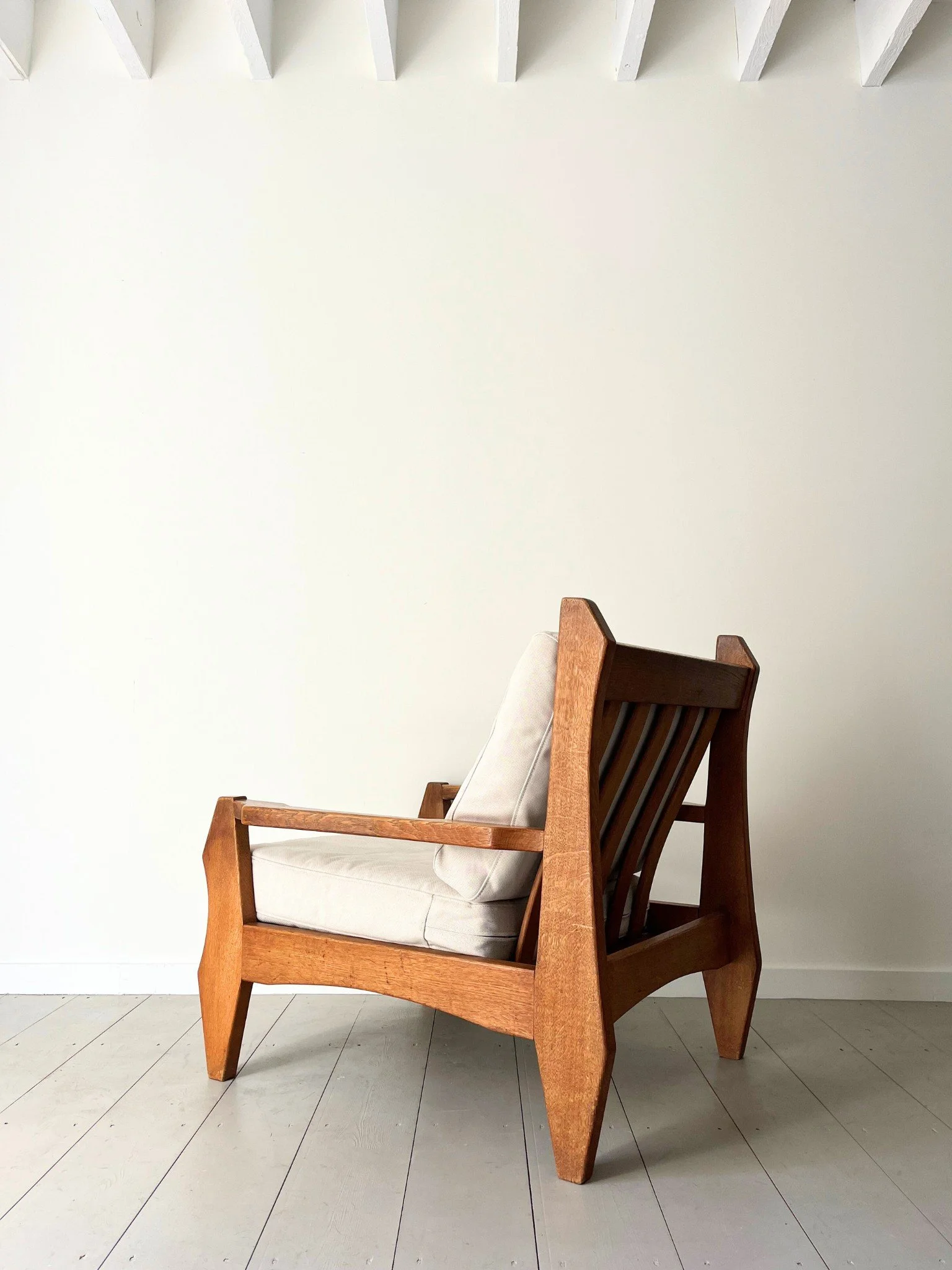 Rene Gabriel Style Mid Century Wooden Armchair - Bureau Bruton