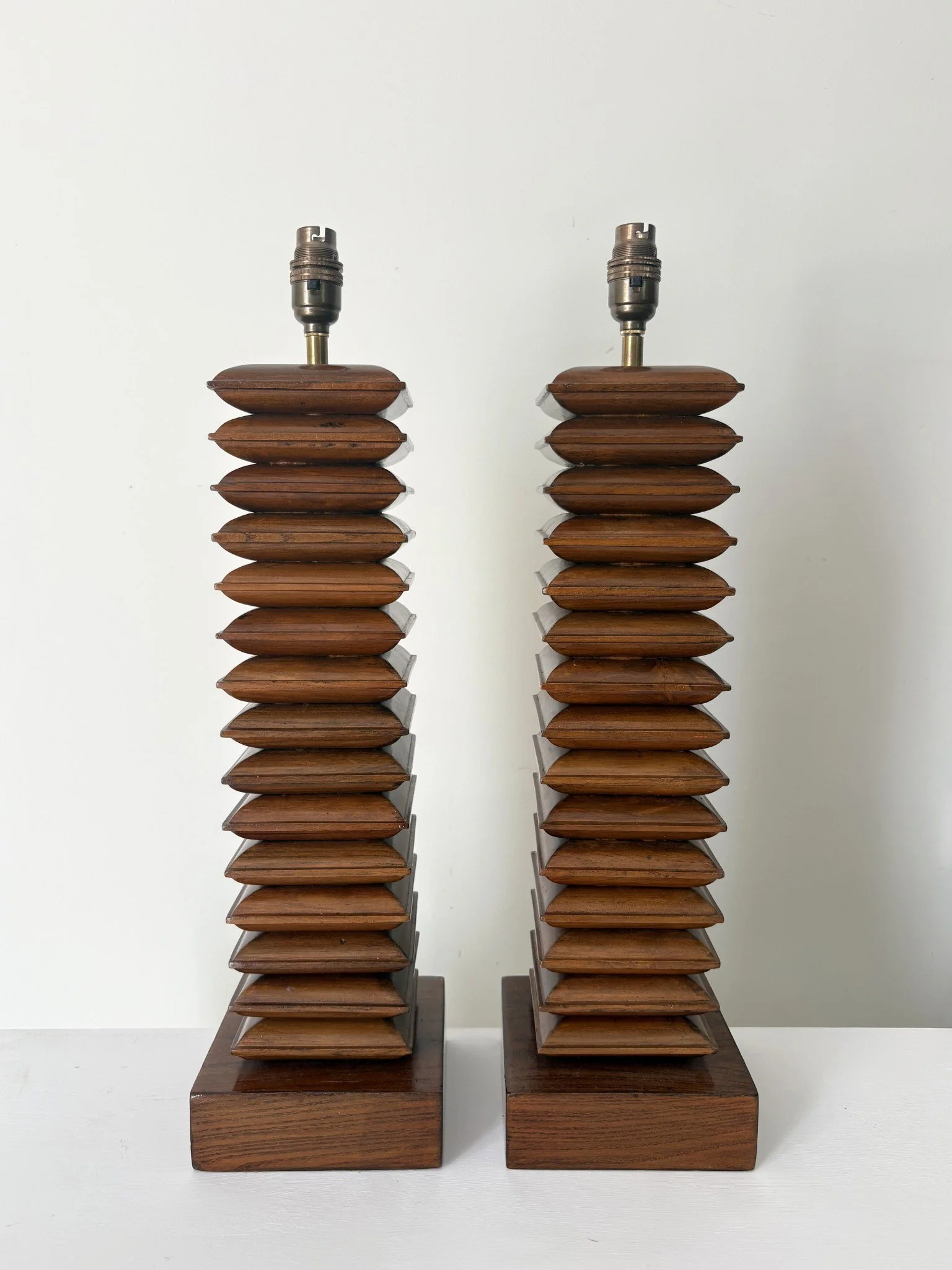 Modernist Design 20th Century Totem Lamp Bases - Bureau Bruton Antiques and Vintage