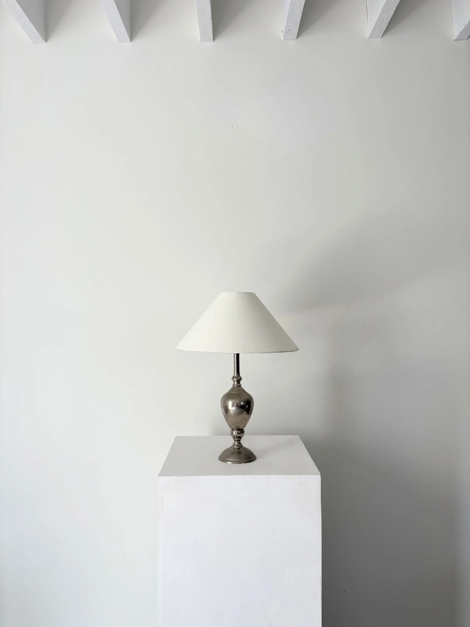 Turned Chrome Lamp