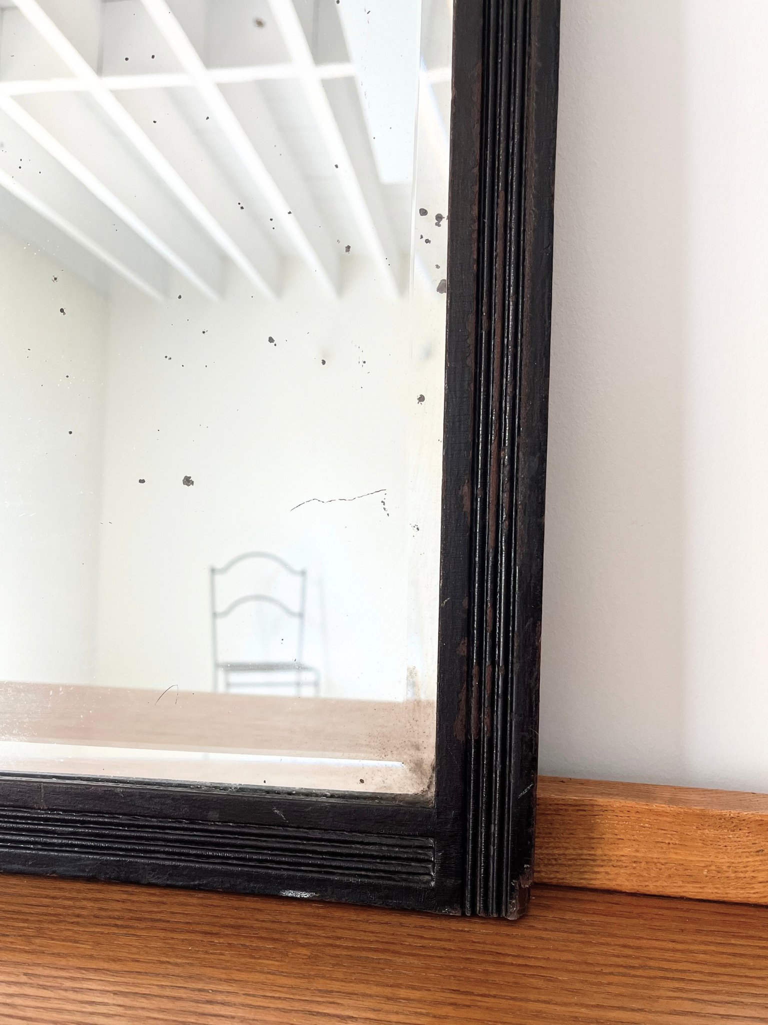 Ebonised Reeded Wall Mirror July 25 (4).jpg