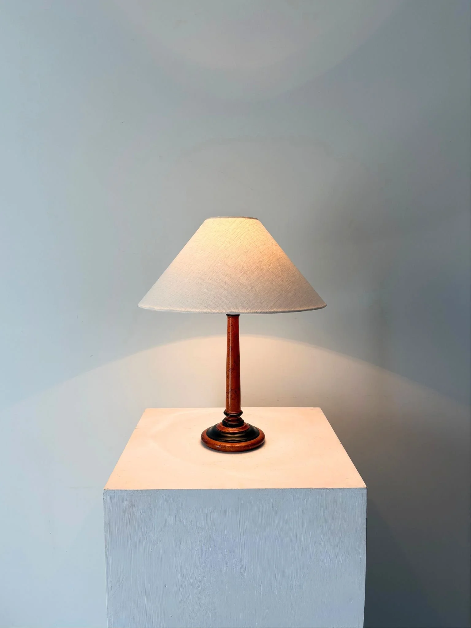 Rewired NeoClassical Column Table Lamp - Bureau Bruton Antiques and Vintage Design