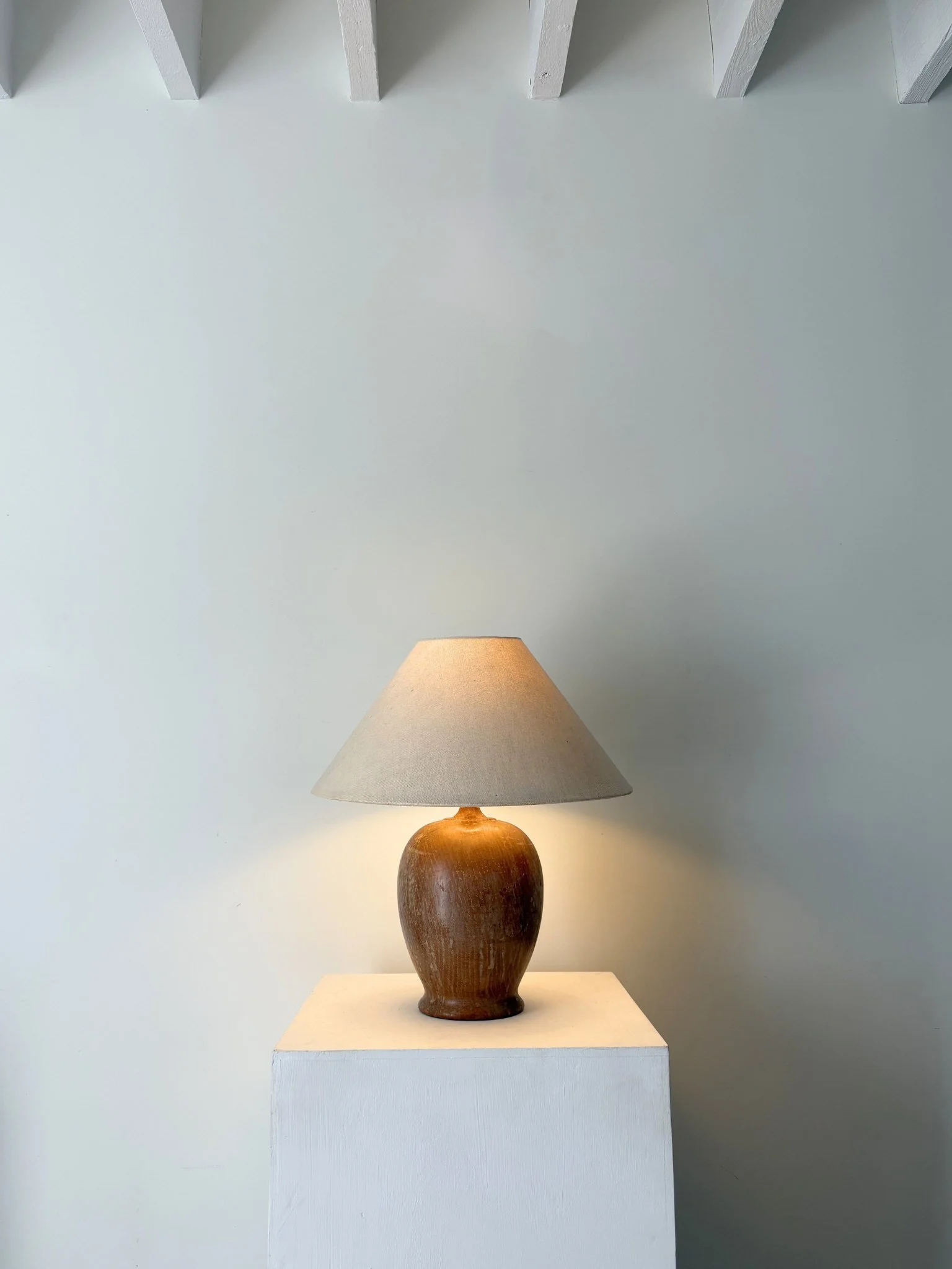 Limed Table Lamp - Bureau Bruton Antique and Vintage Lighting