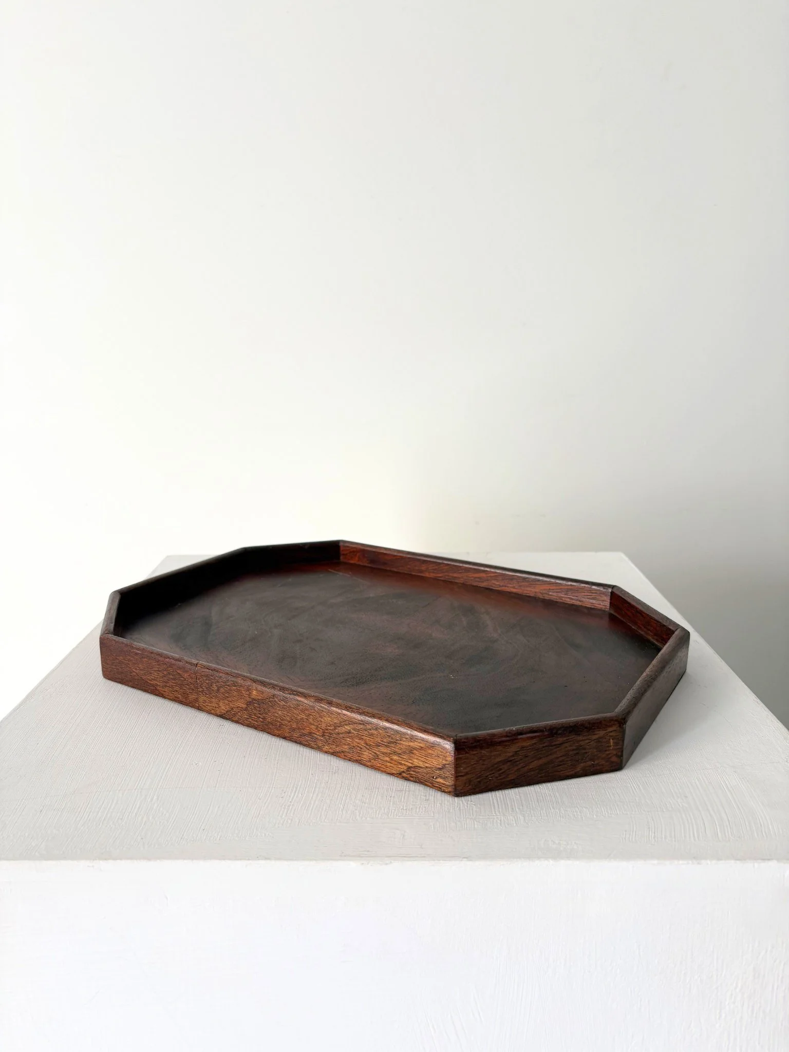 Art Deco Octagonal Wooden Tray - Bureau Bruton Antiques and Vintage