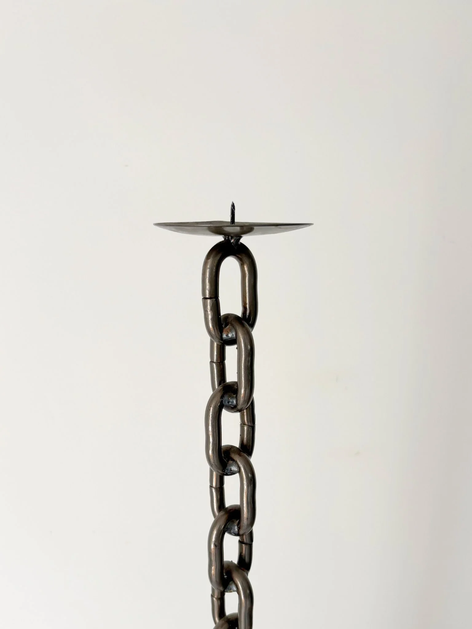 20th Century Brutalist Chain Candlestick - Bureau Bruton