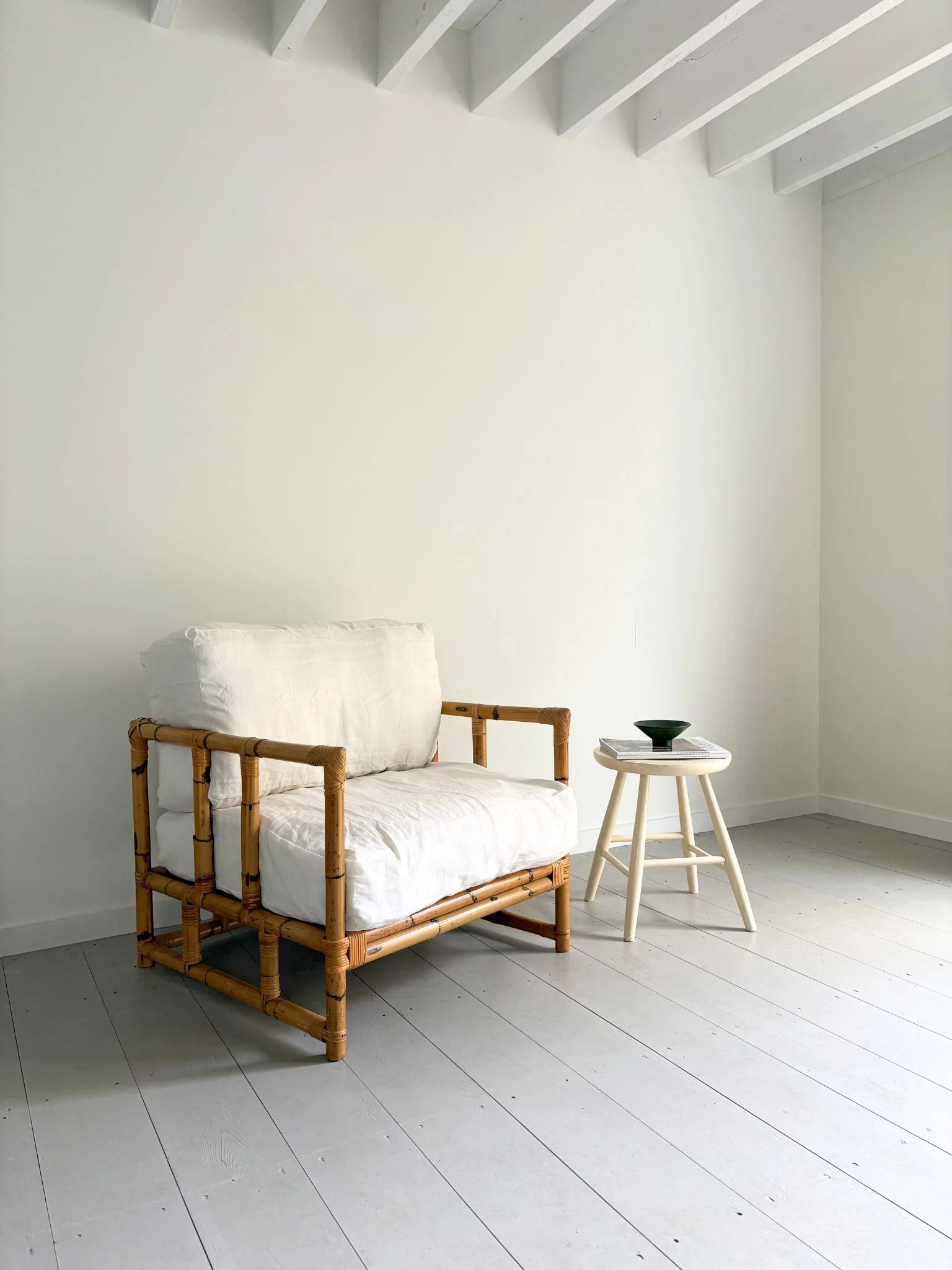 Utilitarian Mid Century Side Table Stool by Kandya - Bureau Bruton