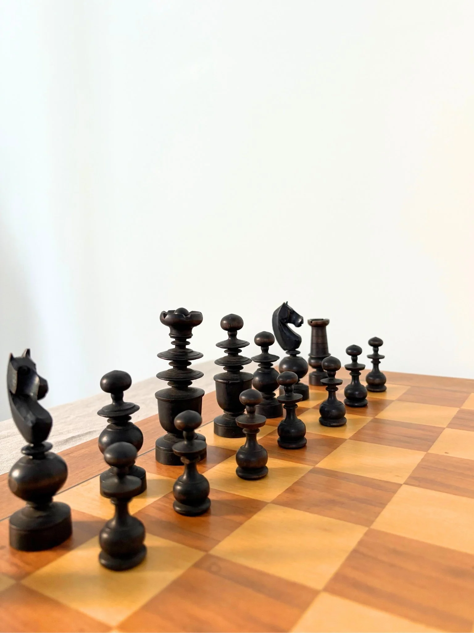 Staunton Style Vintage Wooden Chess Set - Bureau Bruton