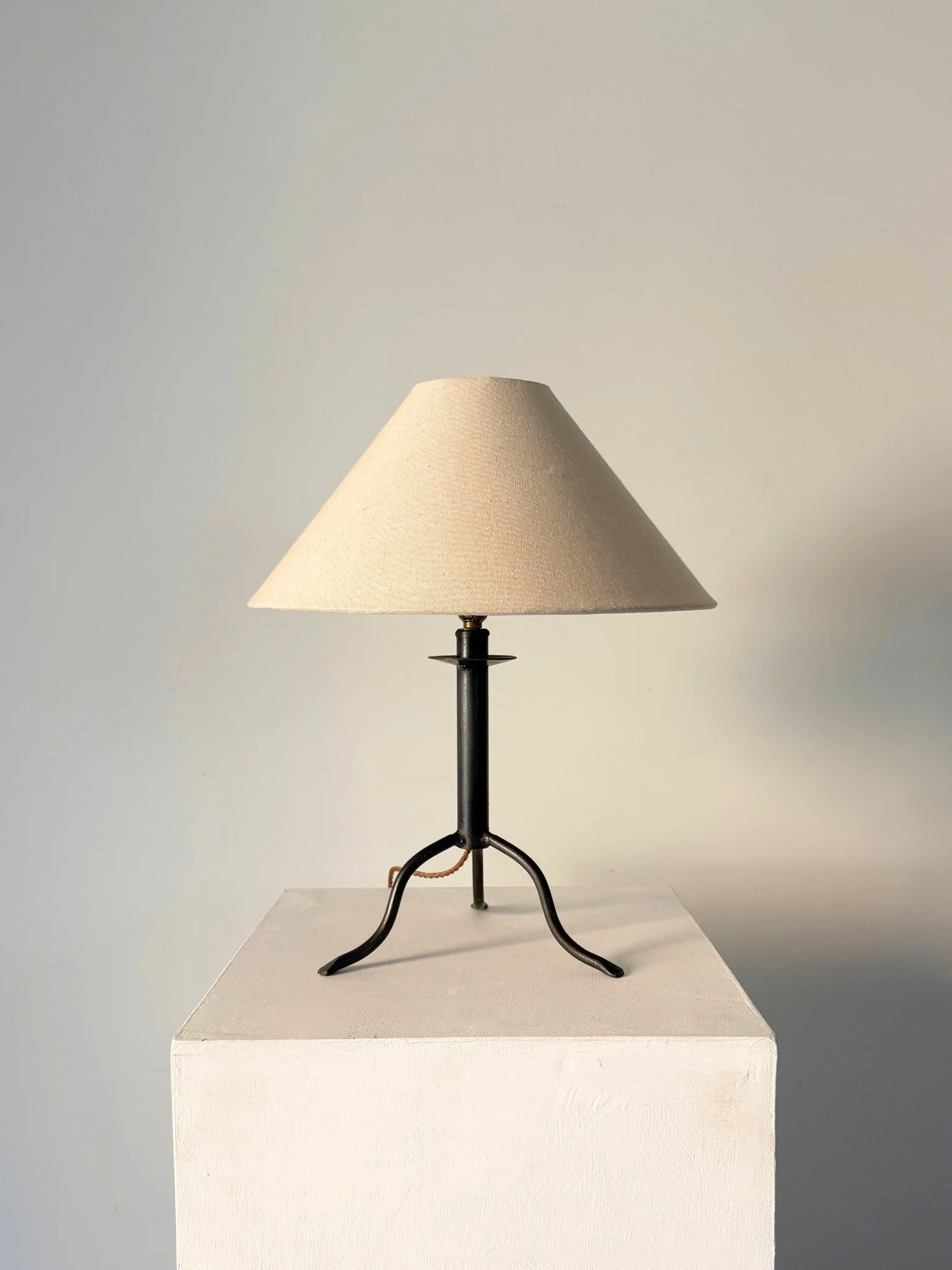 Hand Forged Wrought Iron Table Lamp - Bureau Bruton