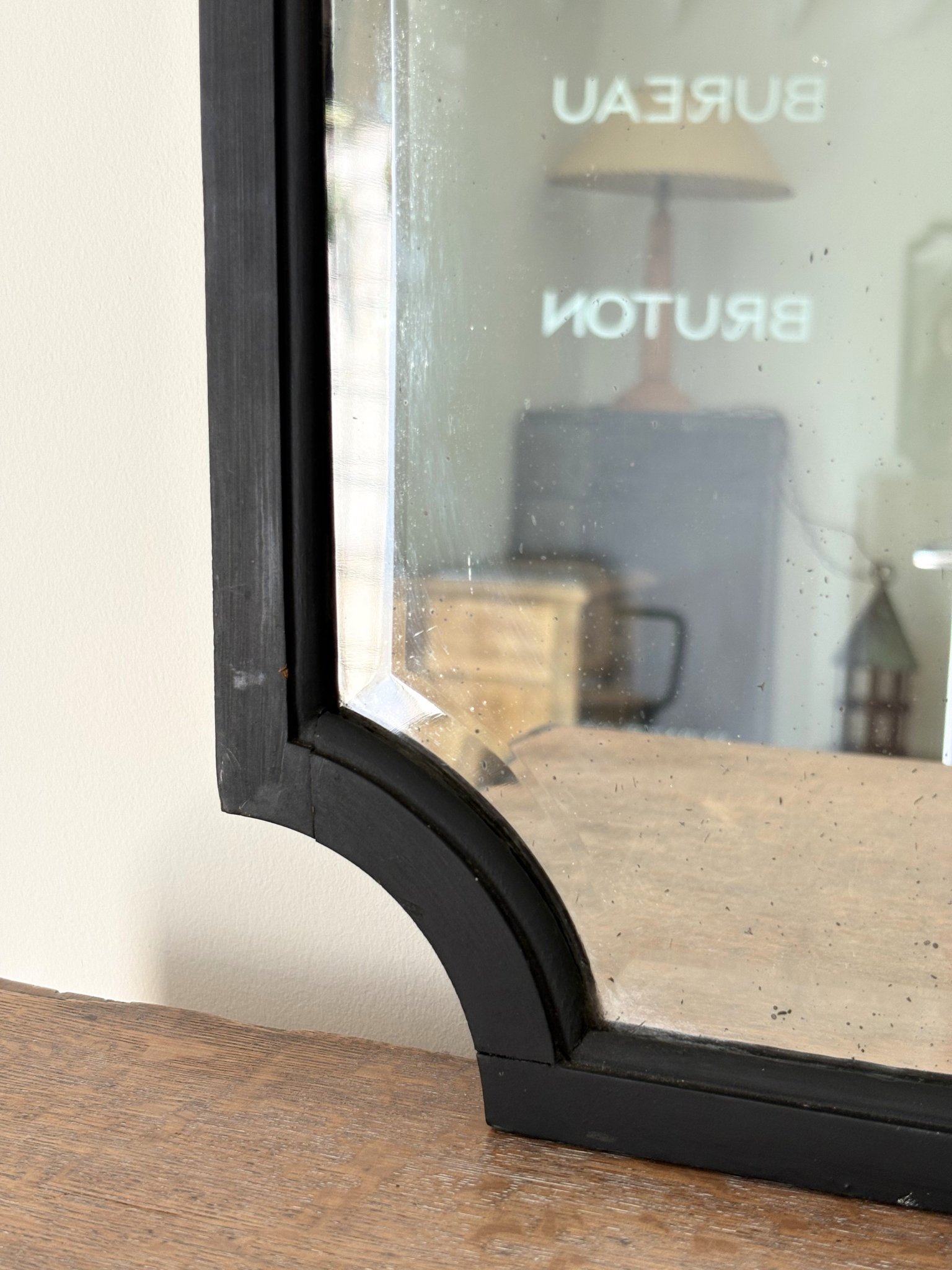 Black Inverse Corner Wall Mirror - Bureau Bruton