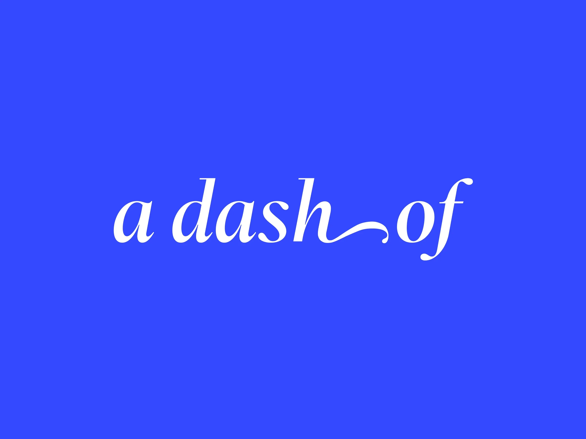 A Dash Of