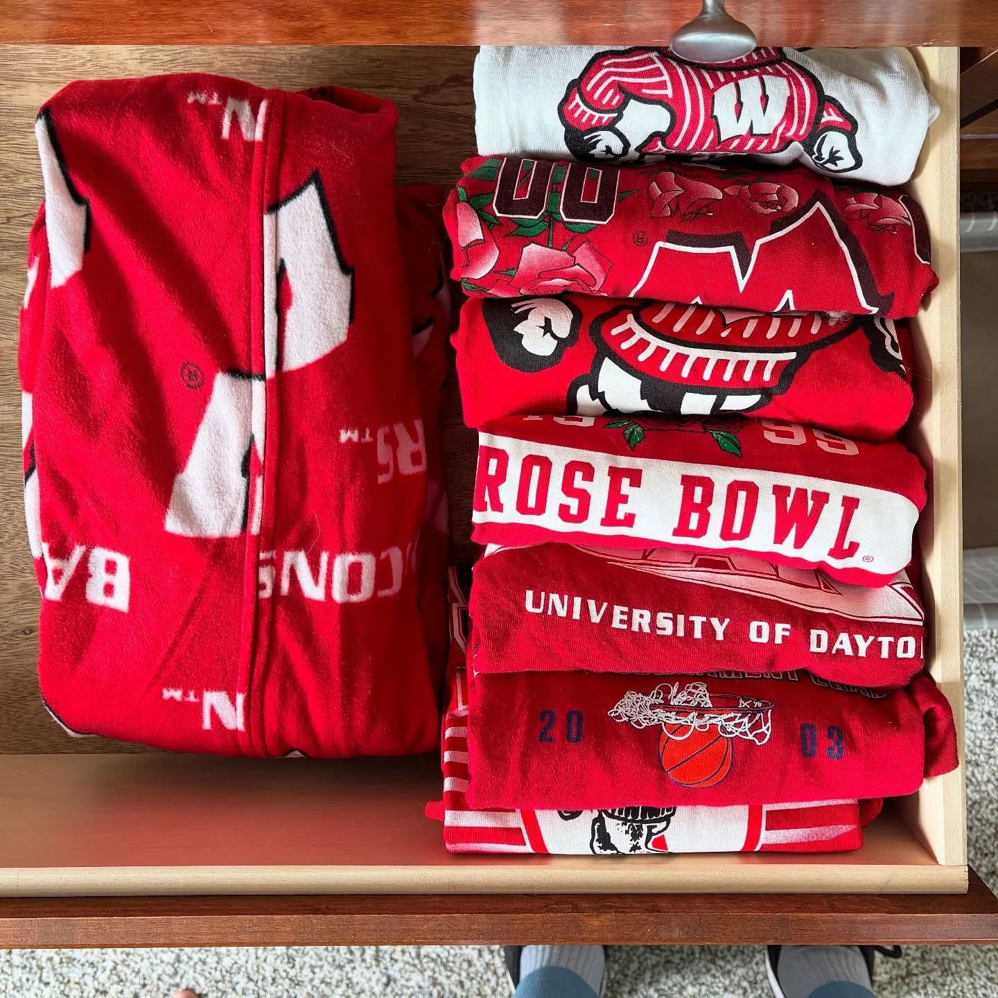 Tell me you&rsquo;re an organizer in Wisconsin without telling me you&rsquo;re an organizer in Wisconsin. 🦡🏈🌹

I still have no idea what the rose bowl is, but I can tell you I&rsquo;ve seen just about every variation of those shirts you can imagin
