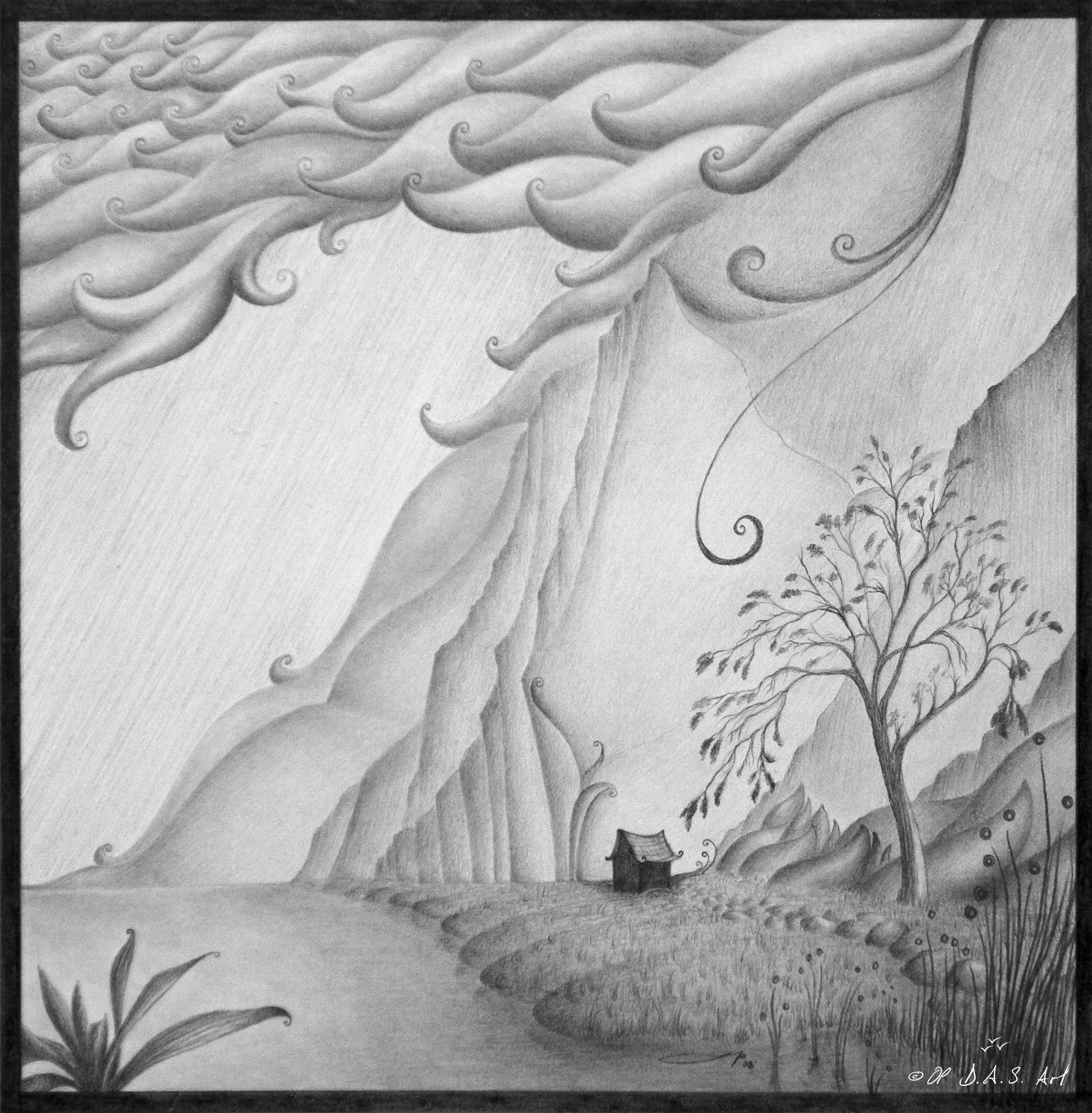 A Quiet River Valley Home
00.00.2008 . Private Collection . Graphite on paper 8"x8"
