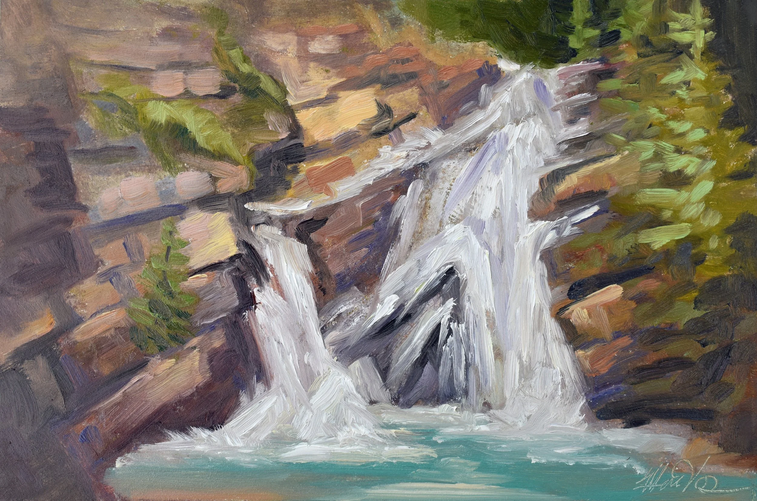 2026, Cameron Falls, 8x12.jpg