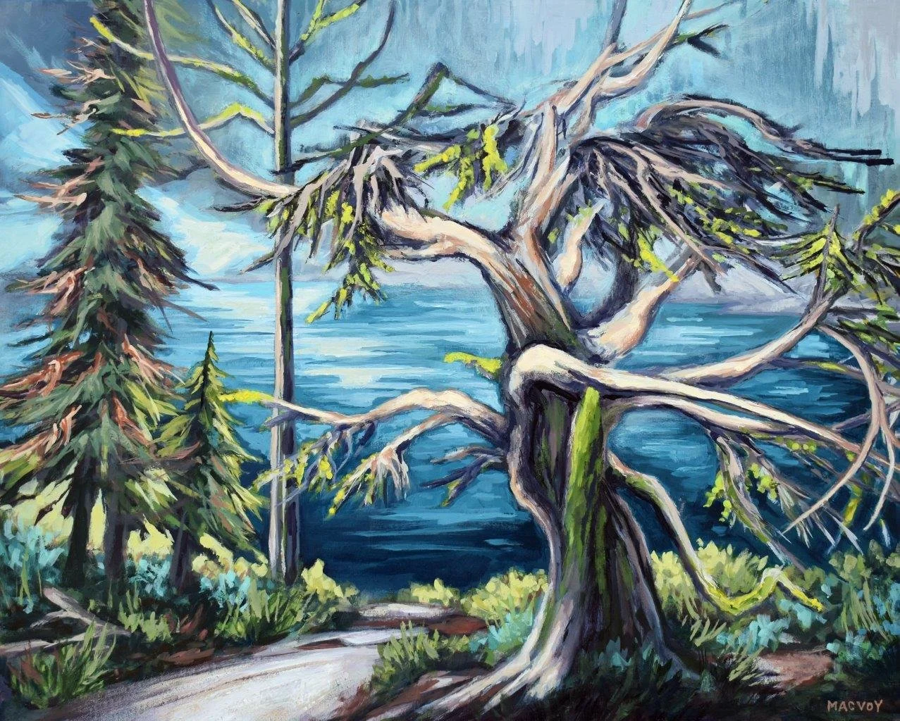 Melanie MacVoy - Sparkle Lake, 24” x 30”