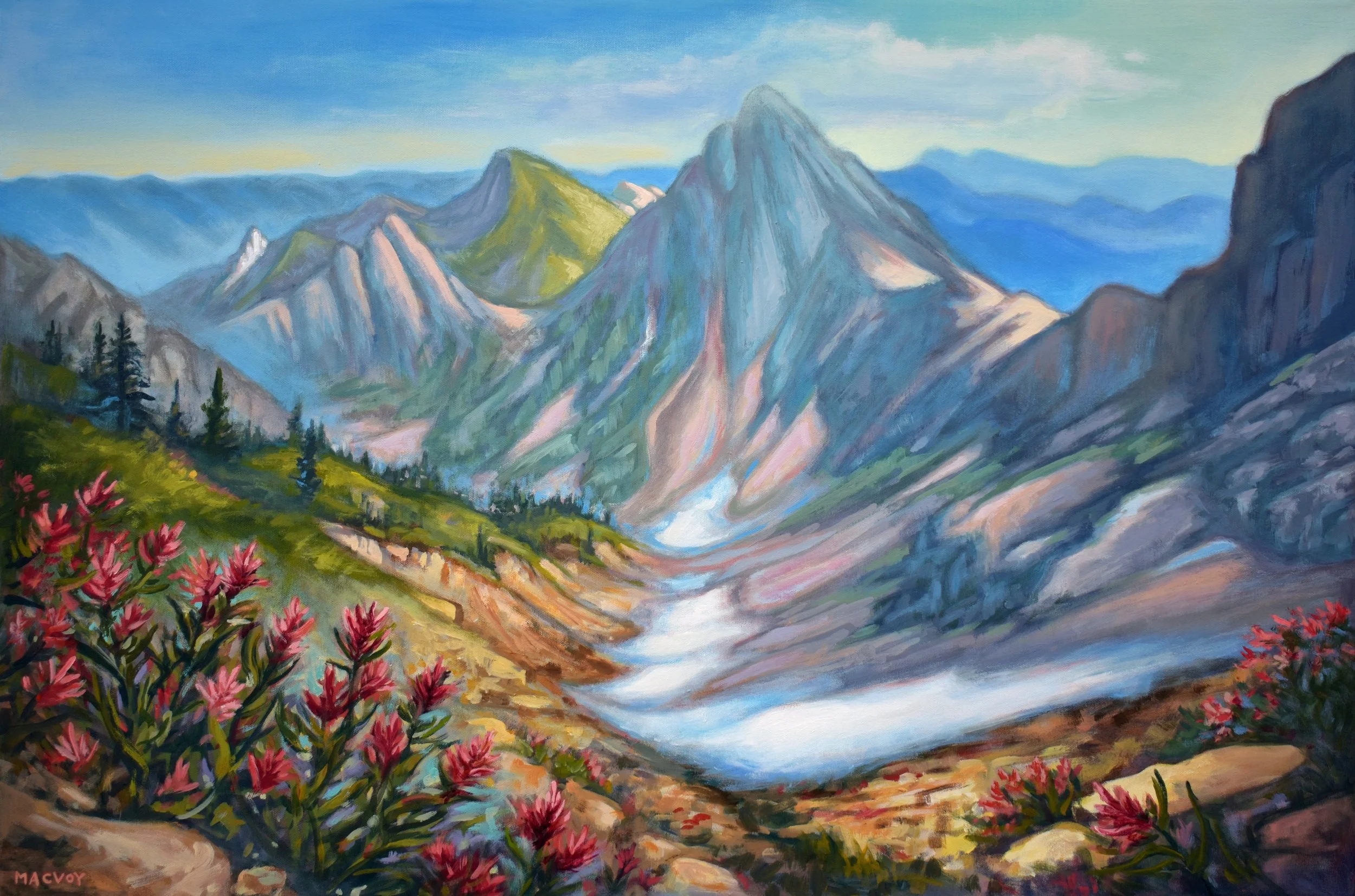 2023, Alpine Wildflowers, Goldilock's Trail, 24x36, $1600.jpg