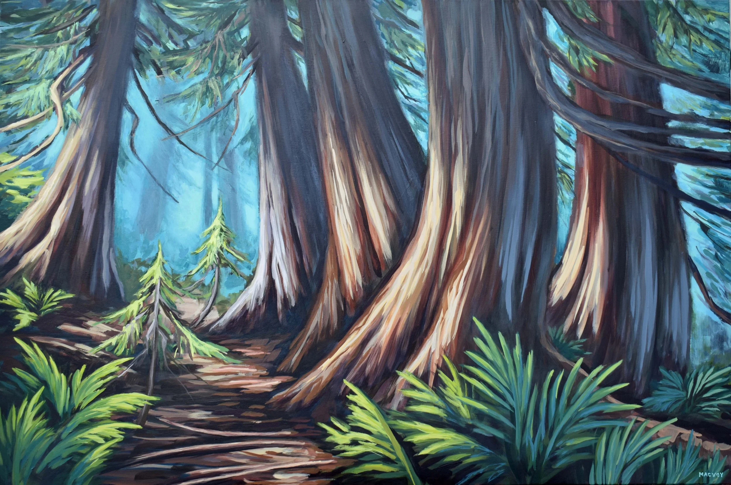 Melanie MacVoy - Path of Discovery, 40”x 60”, $3800 (Art on Ninth)