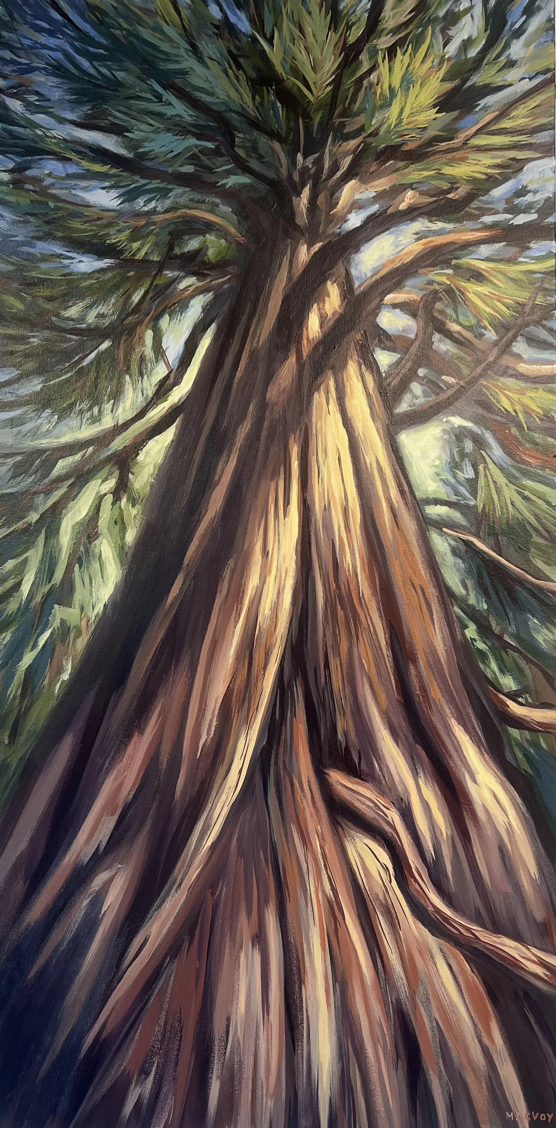 Melanie MacVoy - Light Streaking Through, 24” x 48”, (Available - Inquire with the Artist)