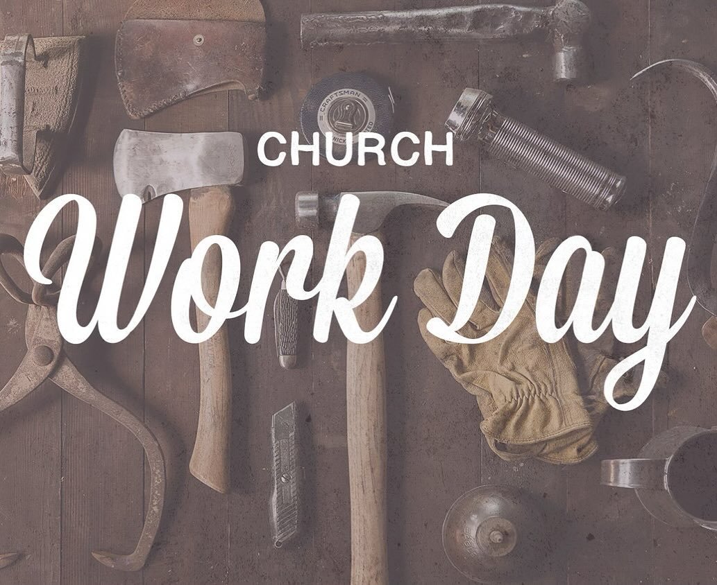Due to potential rain and an easier commute for those who come from a distance, WE ARE MOVING OUR CHURCH WORK DAY FROM THIS SATURDAY TO SUNDAY AFTER CHURCH.
:
We will have inside (cleaning) and outside (yard) work. As always, the more help we have th