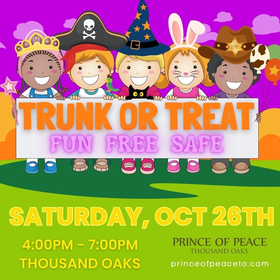 Come check out our annual Halloween Fun 4 Kids event! It's FREE and includes:
* Trunk or Treating;
* Multiple, age-appropriate inflatable fun houses;
* Food and LOTS of candy;
* And best of all&mdash;a low-key evening for parents to kick back and wat