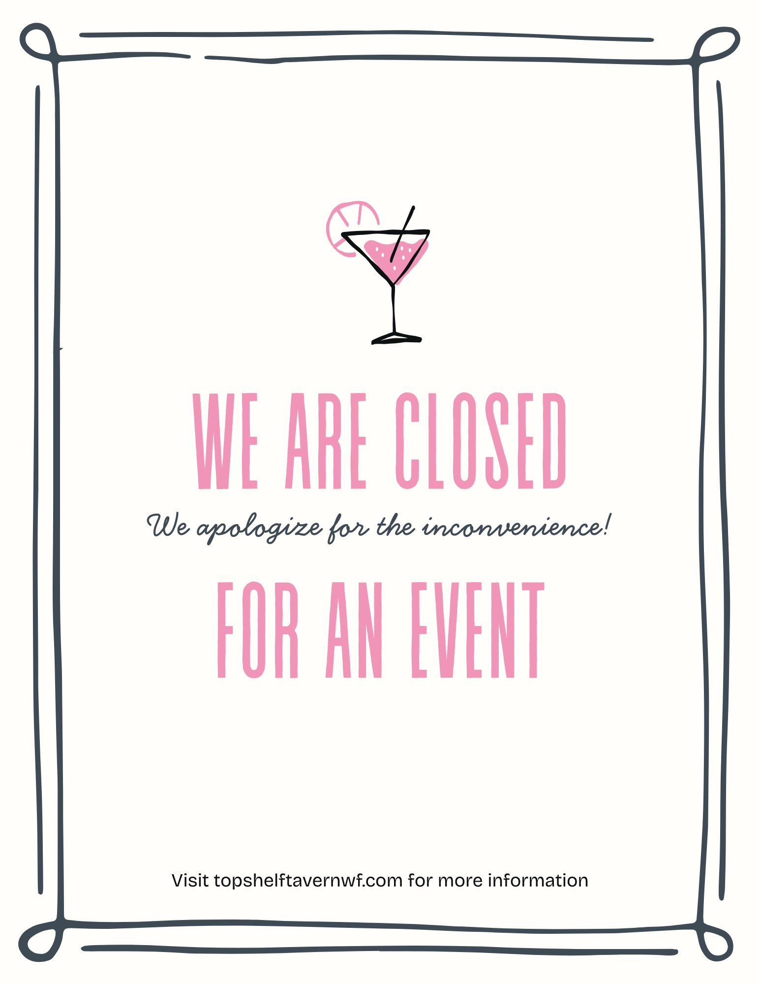 Closed for Private Event