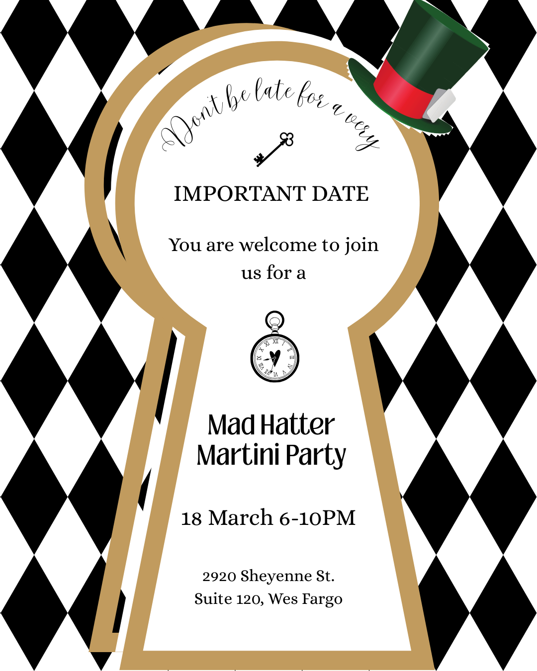 Mad Hatter Martini Party