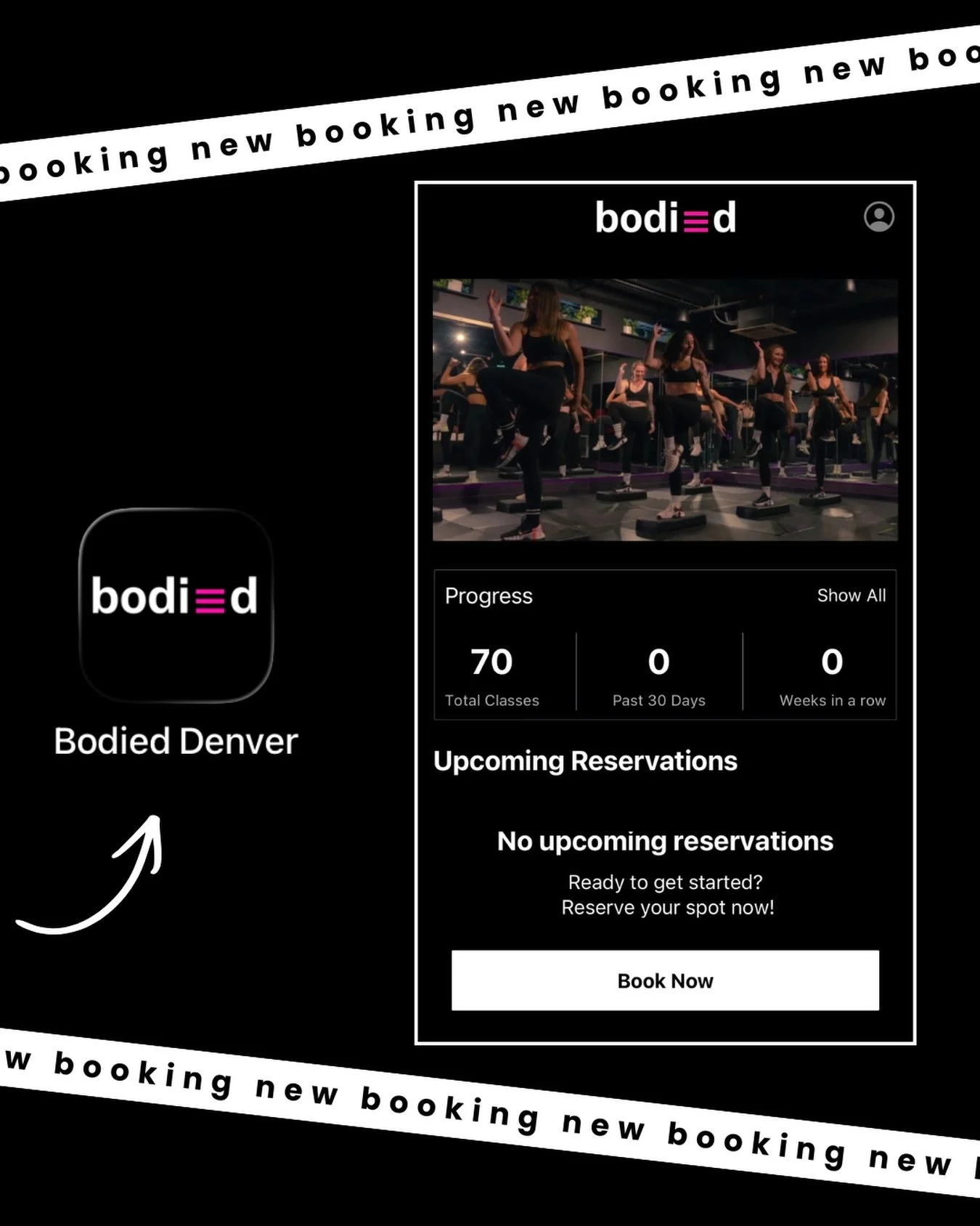 attention: we have a new booking platform 👀

what this means for you: 

no more bookings can be made on your current app. please delete it and follow the instructions in your email to set up your new account/app. 

new rolling booking windows. no mo