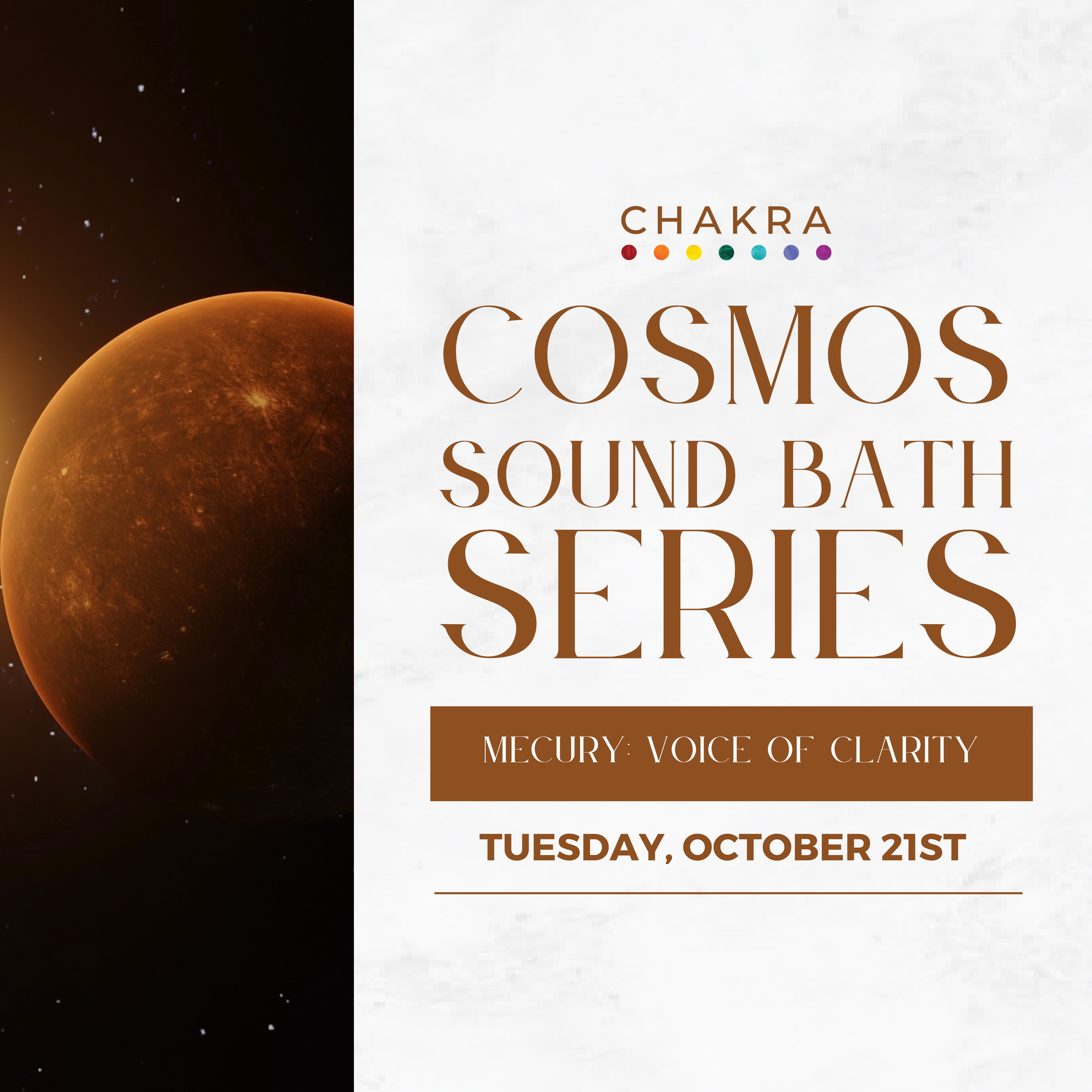 Cosmos Sound Bath Series with Dr. Aria Thomé - Mecury: Voice of Clarity