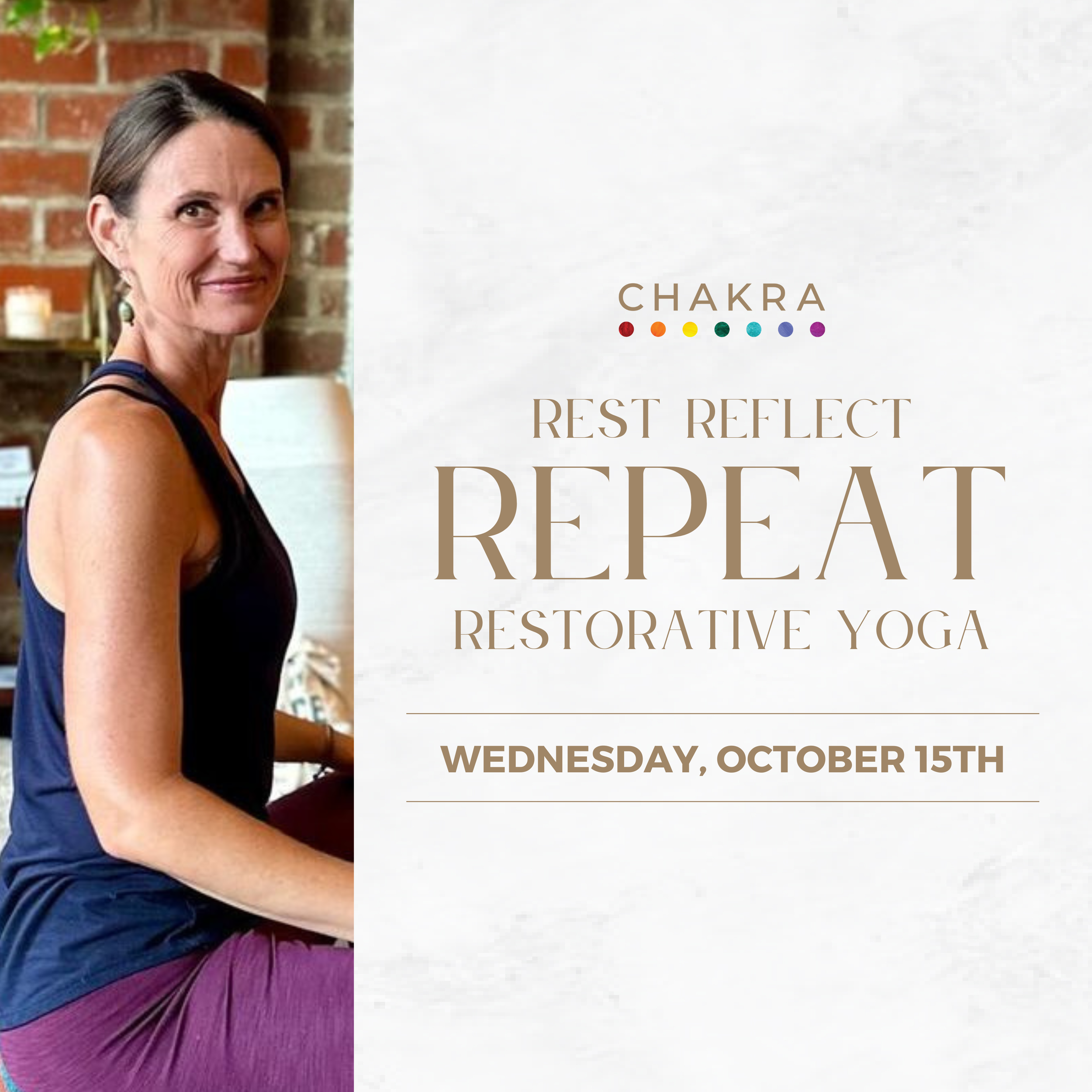 Rest, Reflect, Repeat: A Monthly Restorative Yoga Practice for Replenishment, Rejuvenation & Repair with Rachel Hauck - October