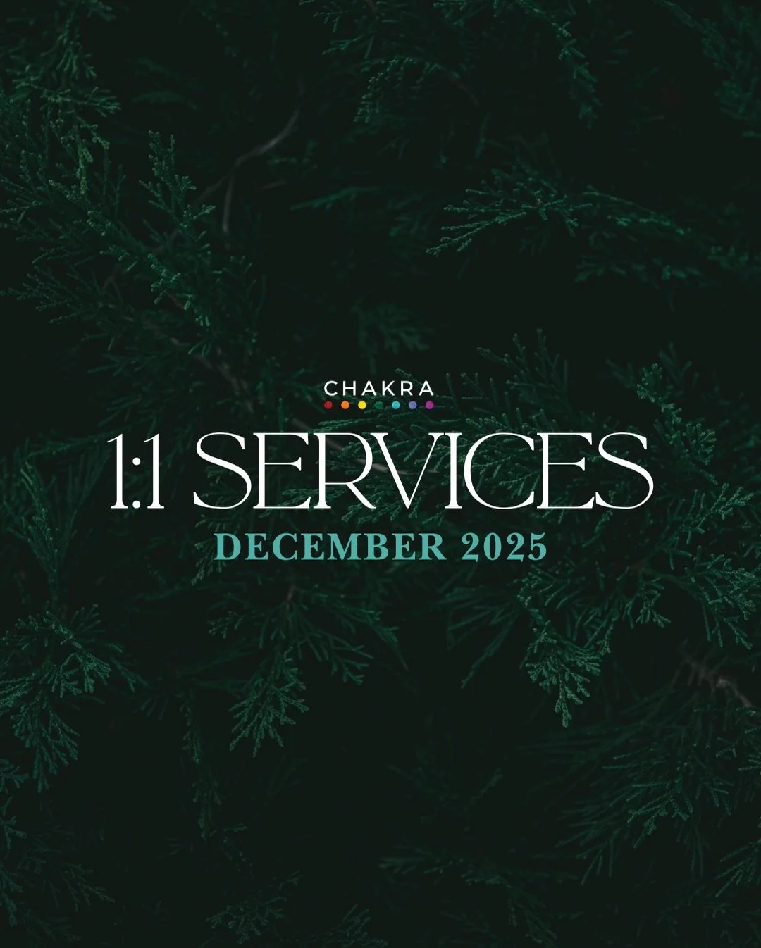&ldquo;December is a month of enormous potential. It&rsquo;s a time when we can all give and receive, a time when the spirit of humanity shines brightest.&rdquo; &mdash; Michael Josephson

Chakra&rsquo;s one-on-one services are the perfect gift for o