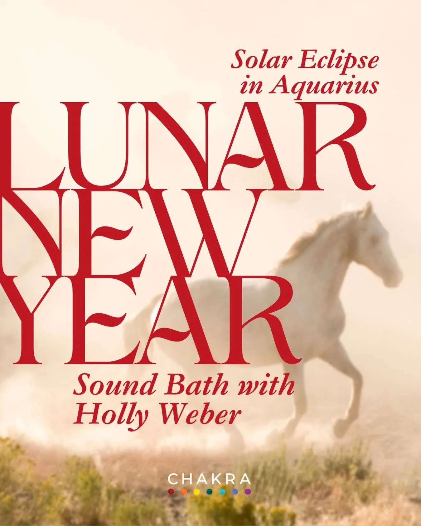 🐎✨ Year of the Horse &bull; Sound Bath TONIGHT at Chakra ✨🐎

Tonight we welcome the Lunar New Year with movement, strength and aligned momentum. Join Holly Weber of @resonatereikihealing for a rhythmic sound bath inspired by the energy of the Horse