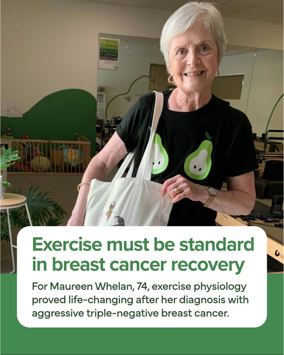 Exercise MUST become a standard in breast cancer recovery.